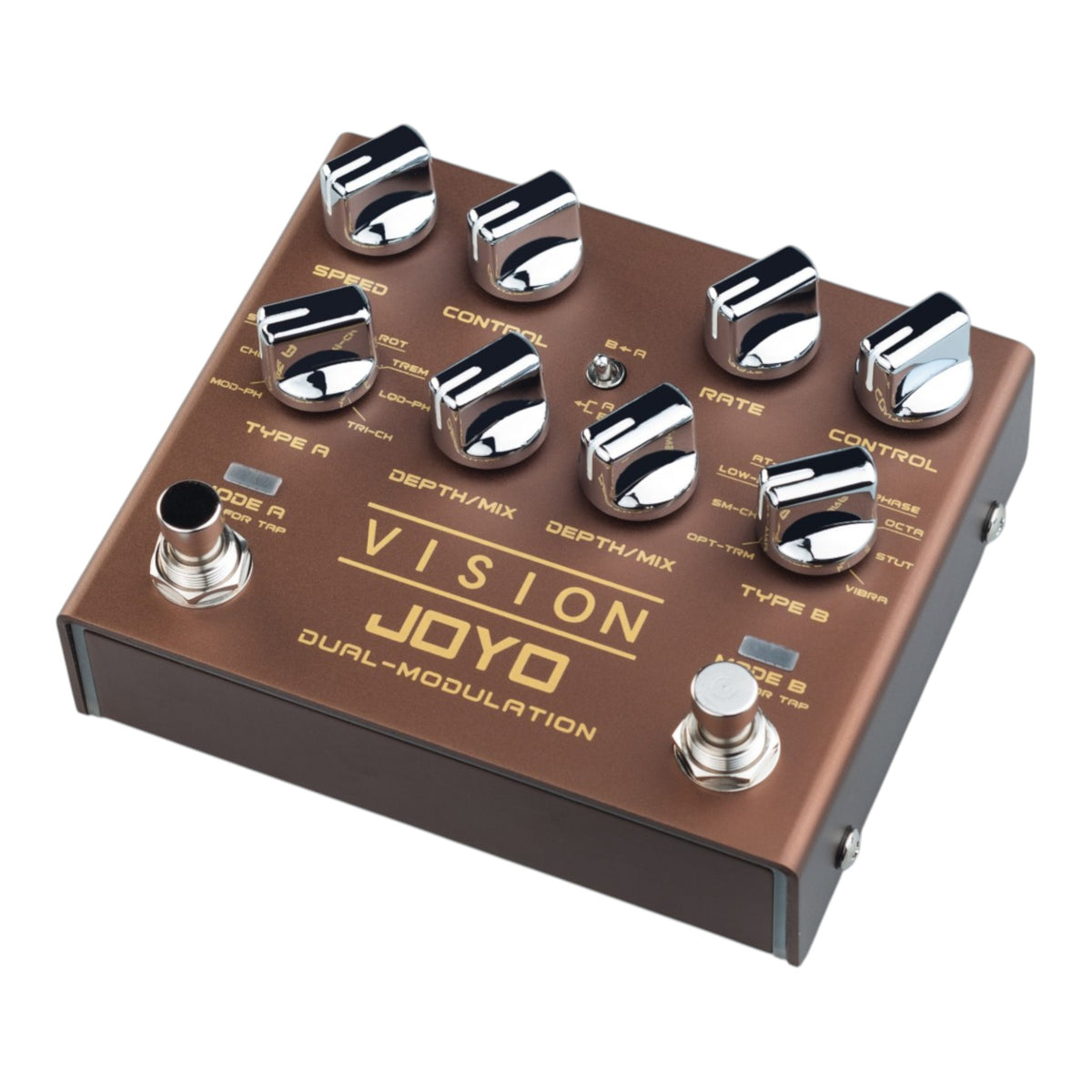(PREORDER : EST LATE SEPT 2026) Joyo R09 "Vision" Dual Channel Modulation Effects Pedal w/ Tap Tempo
