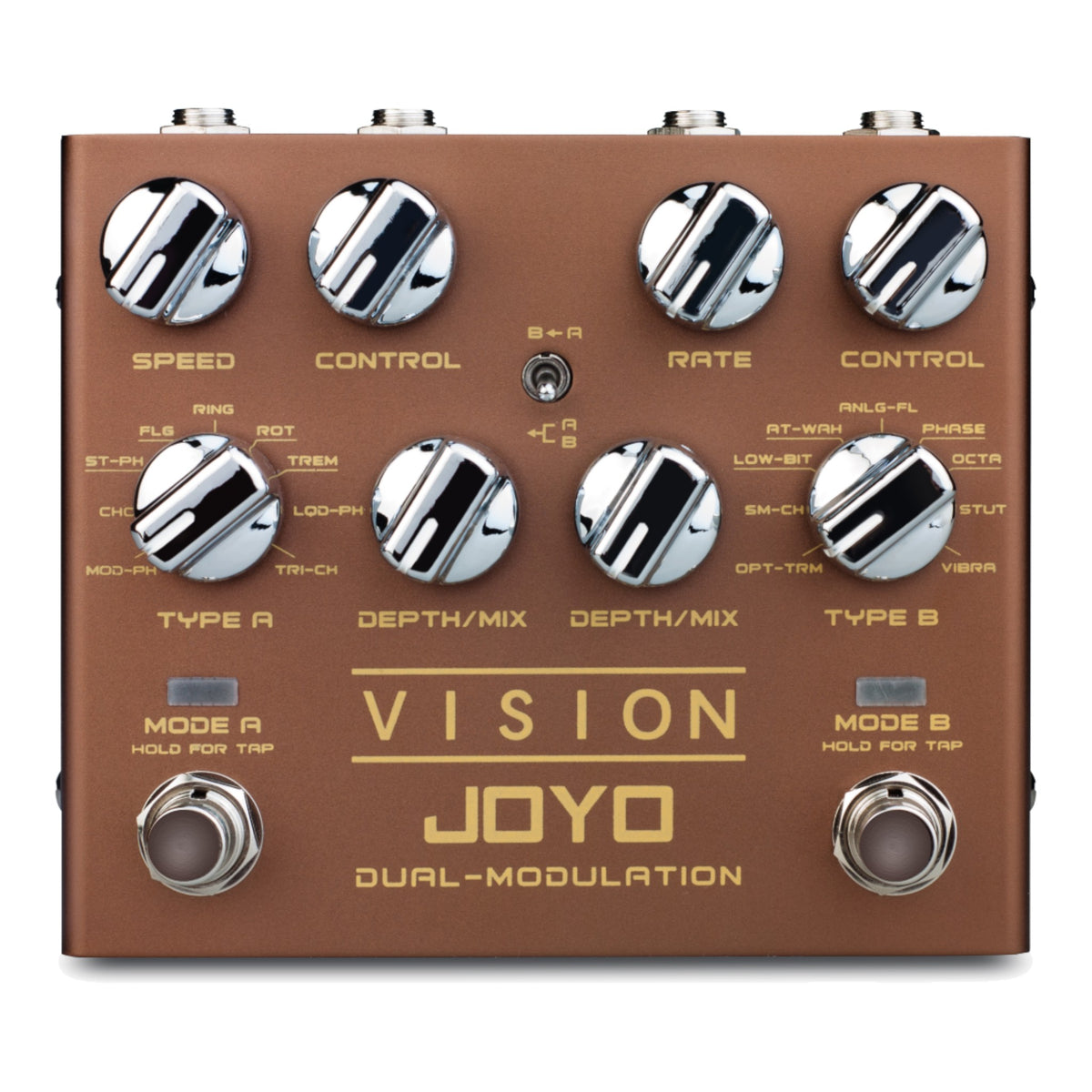 (PREORDER : EST LATE SEPT 2026) Joyo R09 "Vision" Dual Channel Modulation Effects Pedal w/ Tap Tempo