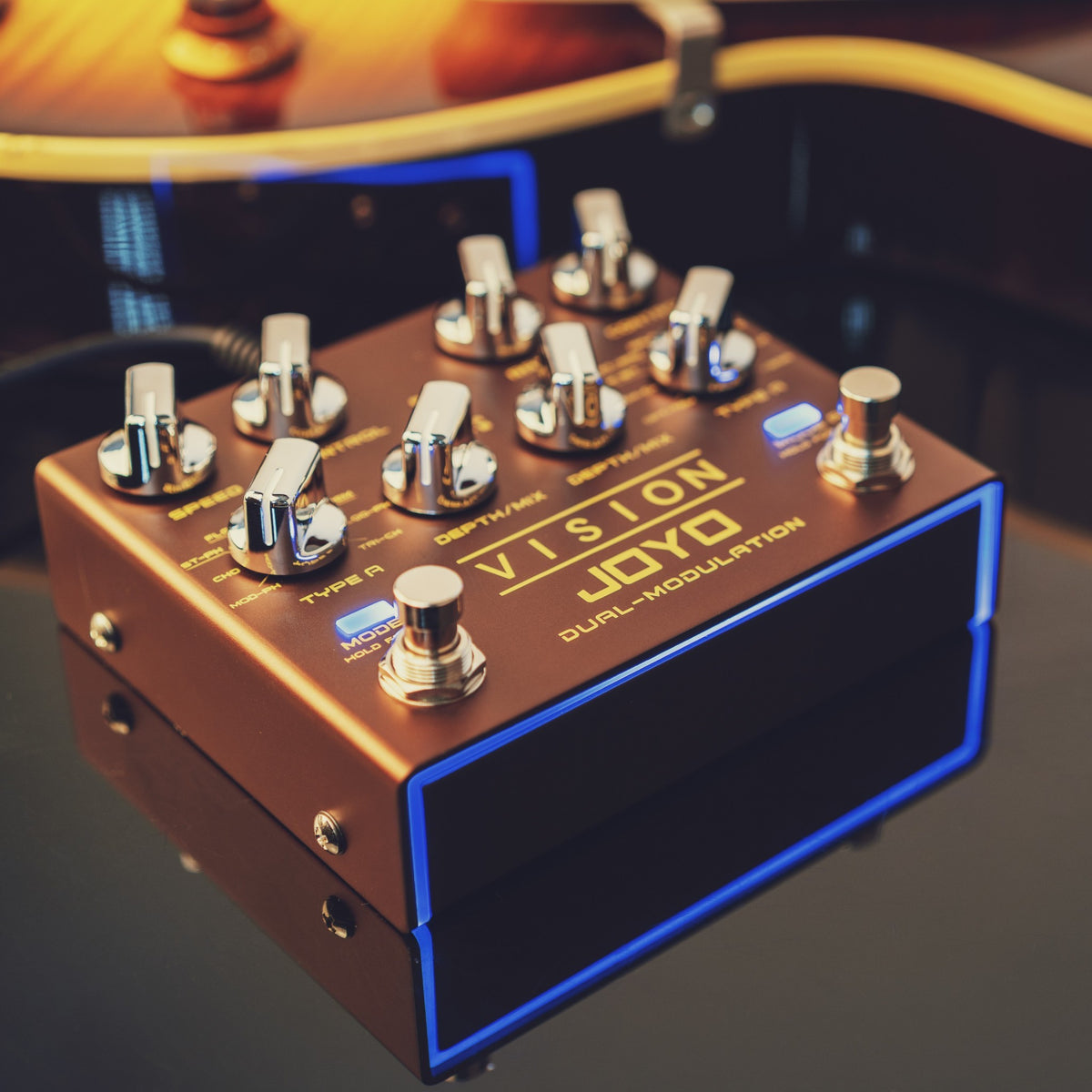 (PREORDER : EST LATE SEPT 2026) Joyo R09 "Vision" Dual Channel Modulation Effects Pedal w/ Tap Tempo