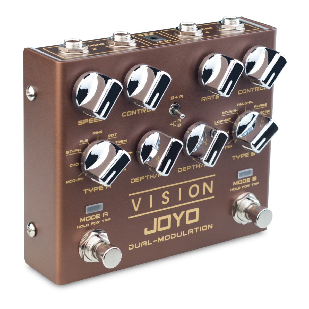 (PREORDER : EST LATE SEPT 2026) Joyo R09 "Vision" Dual Channel Modulation Effects Pedal w/ Tap Tempo