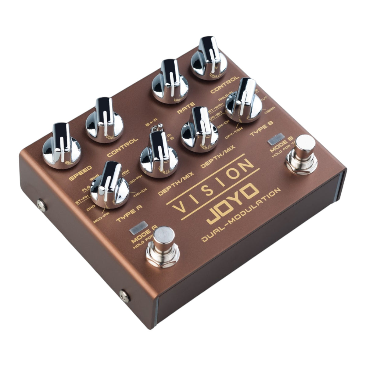 (PREORDER : EST LATE SEPT 2026) Joyo R09 "Vision" Dual Channel Modulation Effects Pedal w/ Tap Tempo