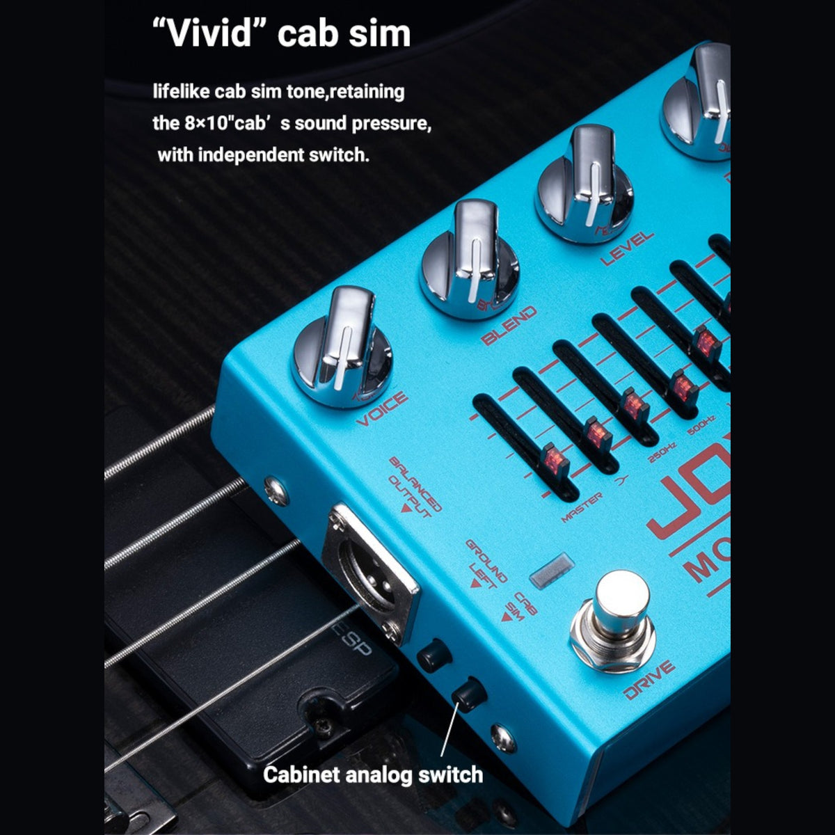 (PREORDER : EST LATE SEPT 2026) Joyo R26 "Monomyth" Dual Channel 6-Band EQ Bass Preamp & DI Pedal w/ Overdrive