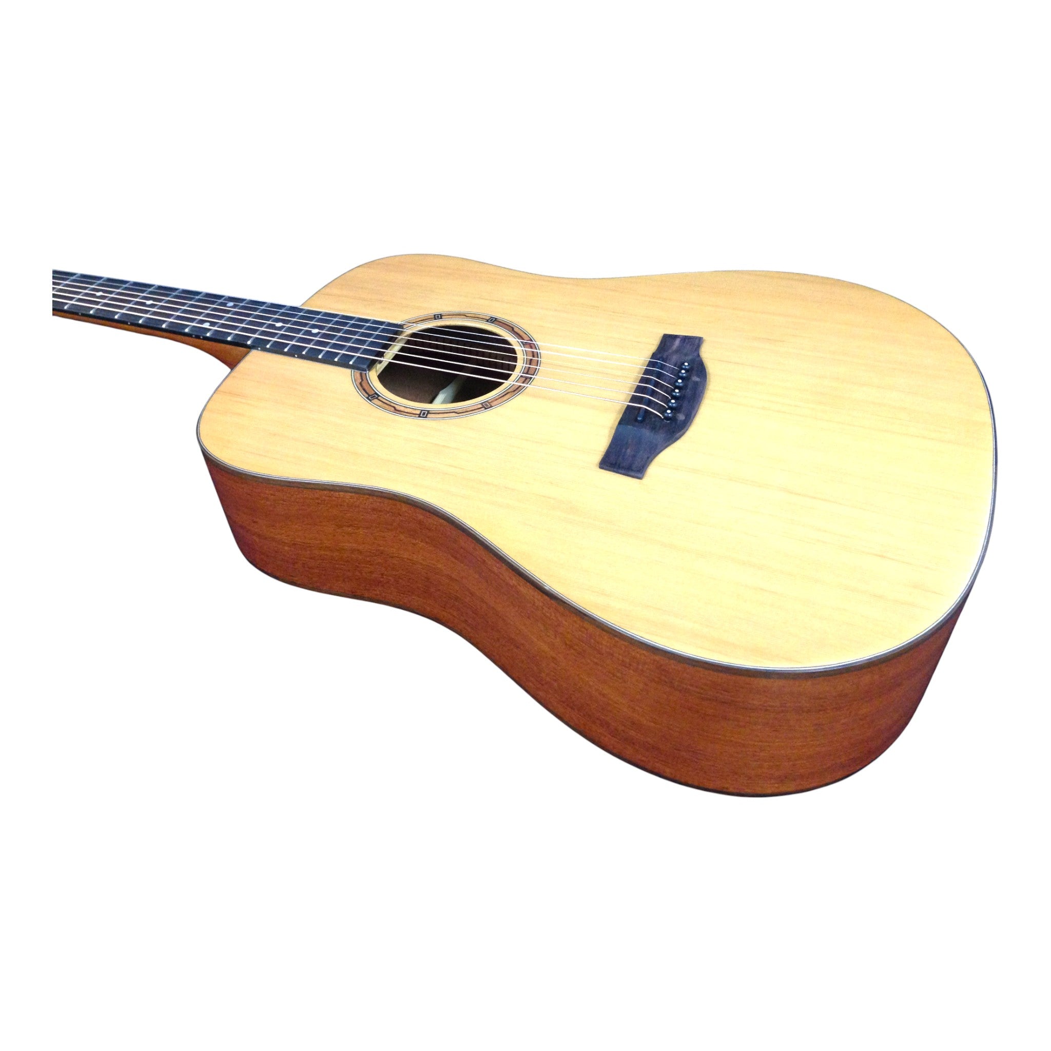 Klema K100DC Solid Canadian Cedar Top Mahogany Body Dreadnought Cutaway Acoustic Guitar - Natural