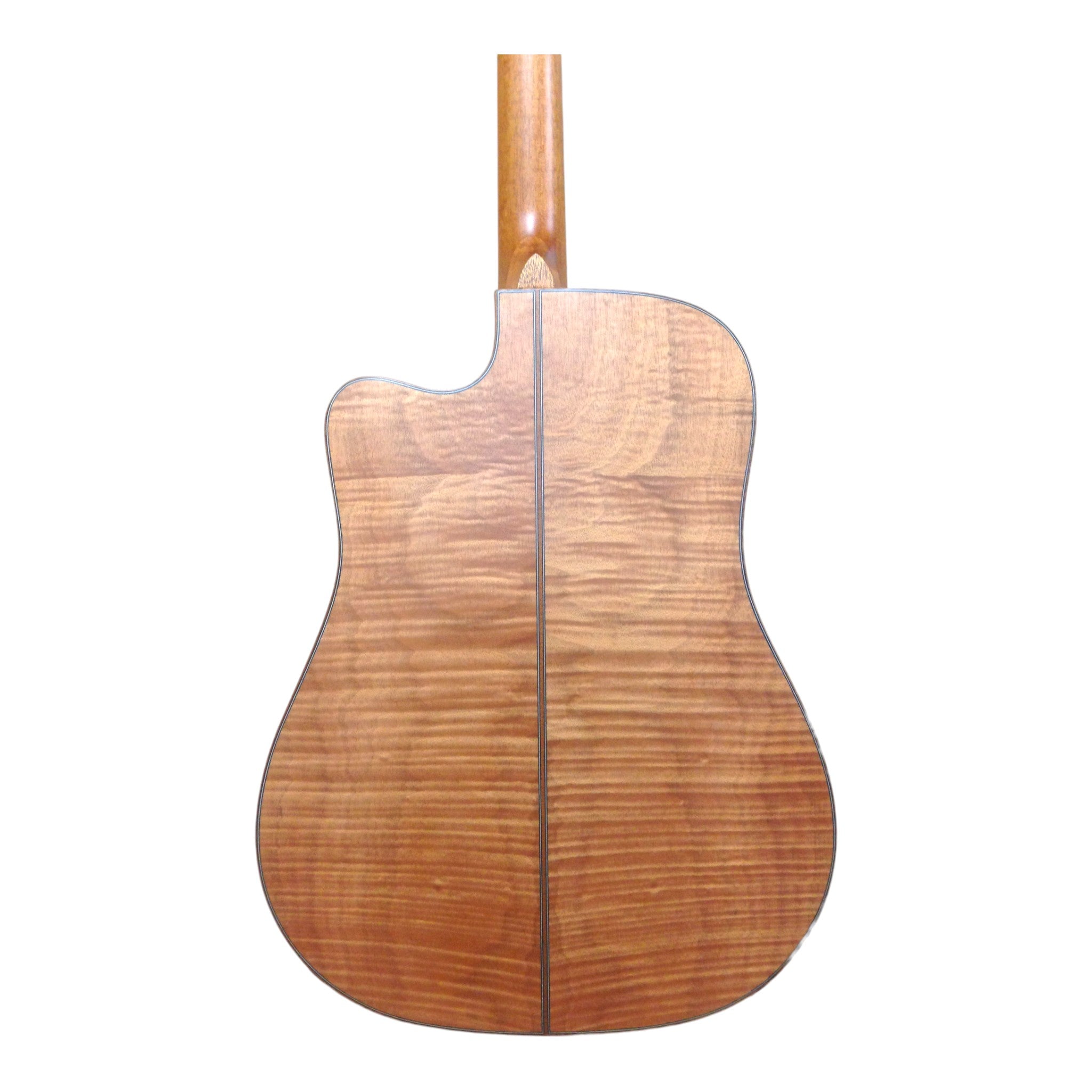 Klema K200DCCE Solid Canadian Cedar Top Flamed Maple Body Dreadnought Cutaway Acoustic Guitar - Natural