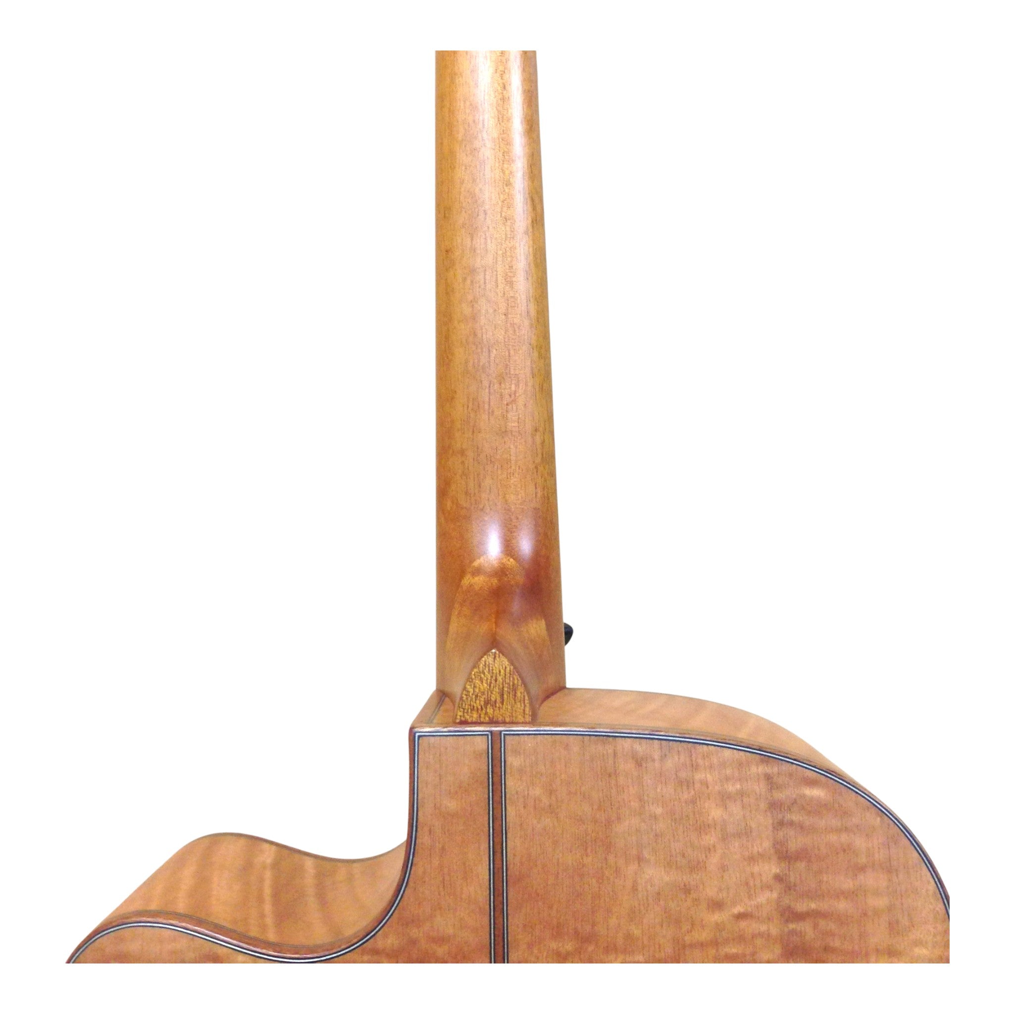 Klema K200DCCE Solid Canadian Cedar Top Flamed Maple Body Dreadnought Cutaway Acoustic Guitar - Natural