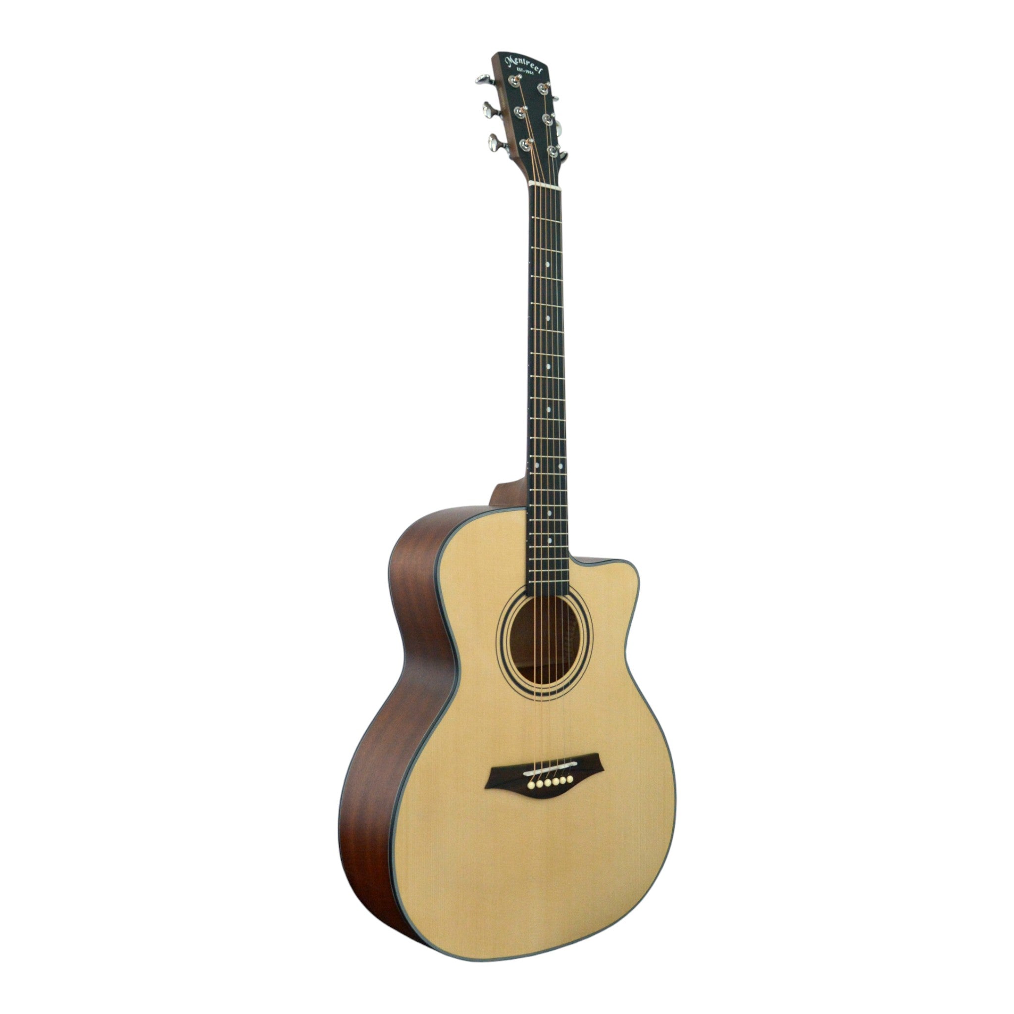 Mentreel HB6GAC 41" Spruce Top OM Cutaway Acoustic Guitar - Natural Matte