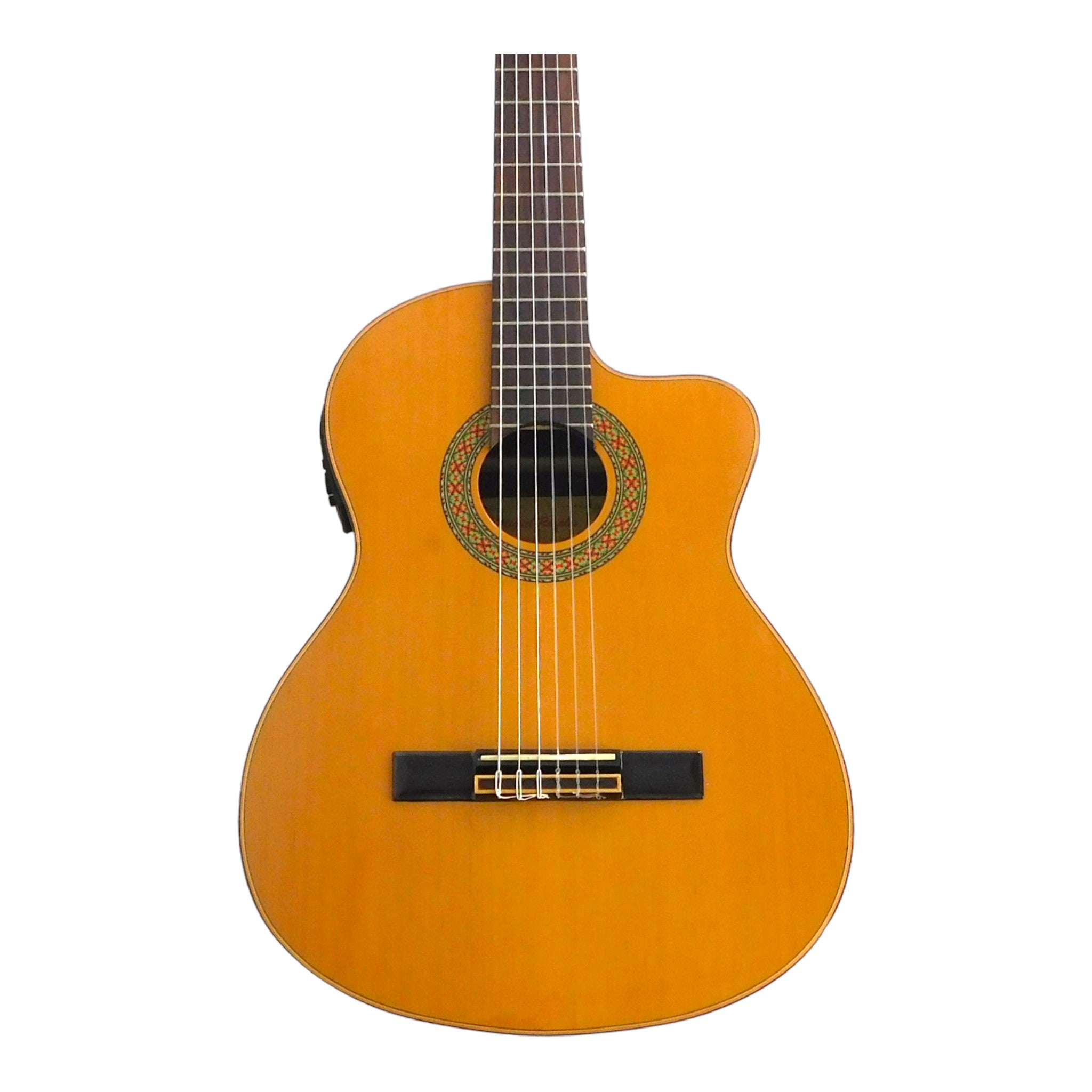 Miguel Rosales Solid Cedar Cutaway Built-In Pickup/Tuner Classical Guitar - Natural HS20CEQN