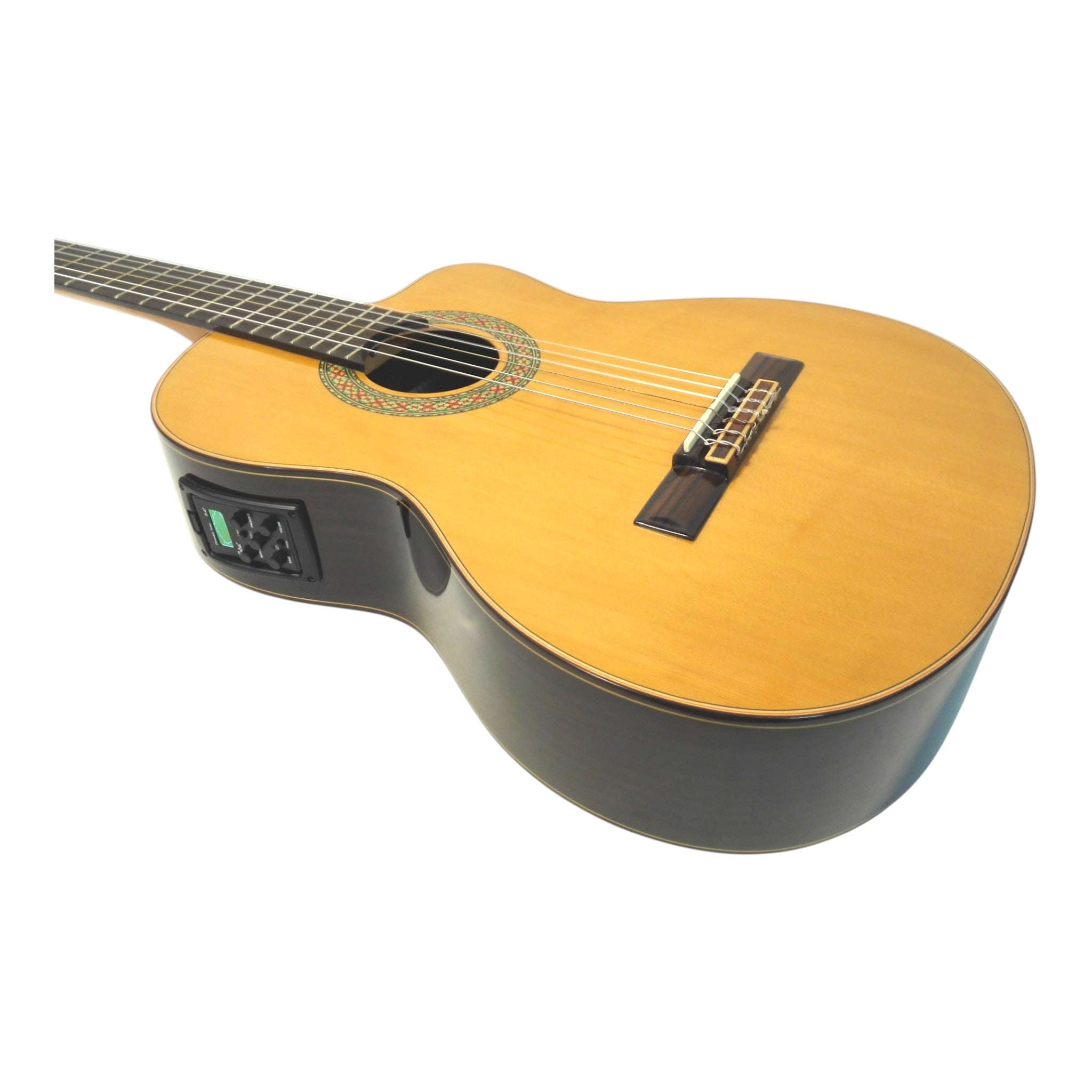 Miguel Rosales Solid Cedar Cutaway Built-In Pickup/Tuner Classical Guitar - Natural HS20CEQN