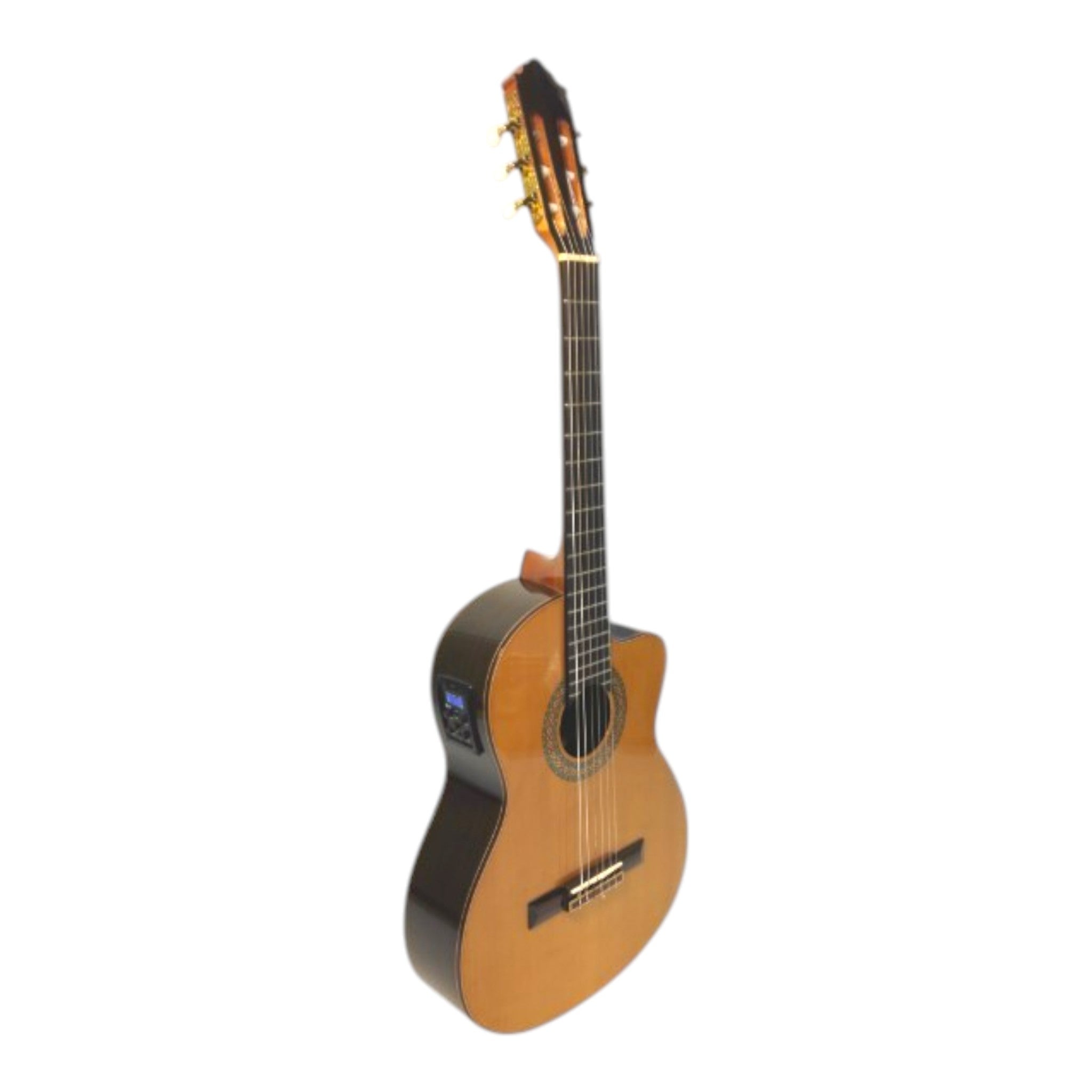 Miguel Rosales Solid Cedar Cutaway Built-In Pickup/Tuner Classical Guitar - Natural HS20CEQN