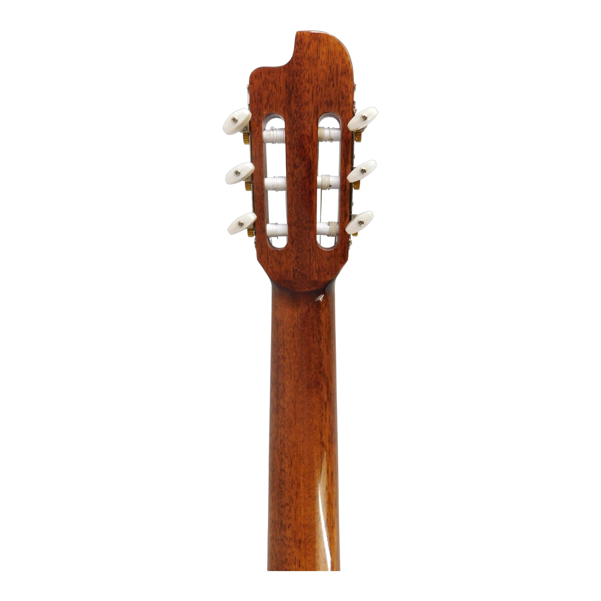 Miguel Rosales Mahogany Oval Soundhole Built-In Pickup/Tuner Classical Guitar - Natural MR04CEQN