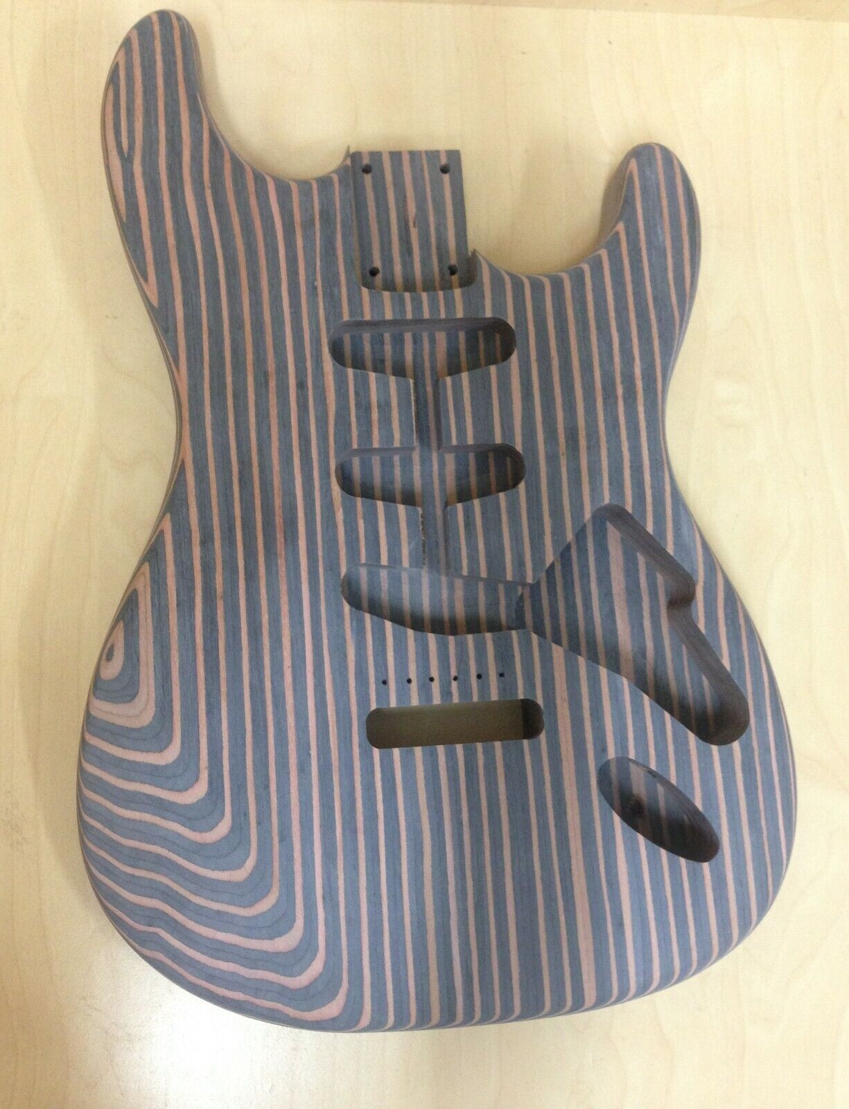 DKE500ST No-Soldering Electric Guitar DIY,Loaded PickGuard,All Technical ZebraWood