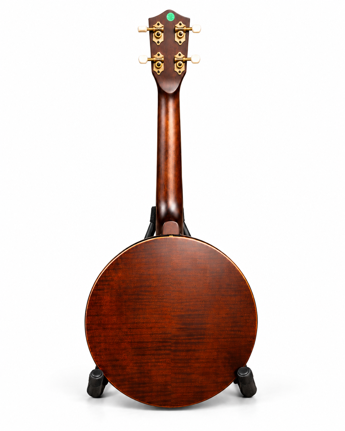 Caraya 4-String Maple Body Resonator Banjolele - Natural SBJUK118 with Optional Hard Case