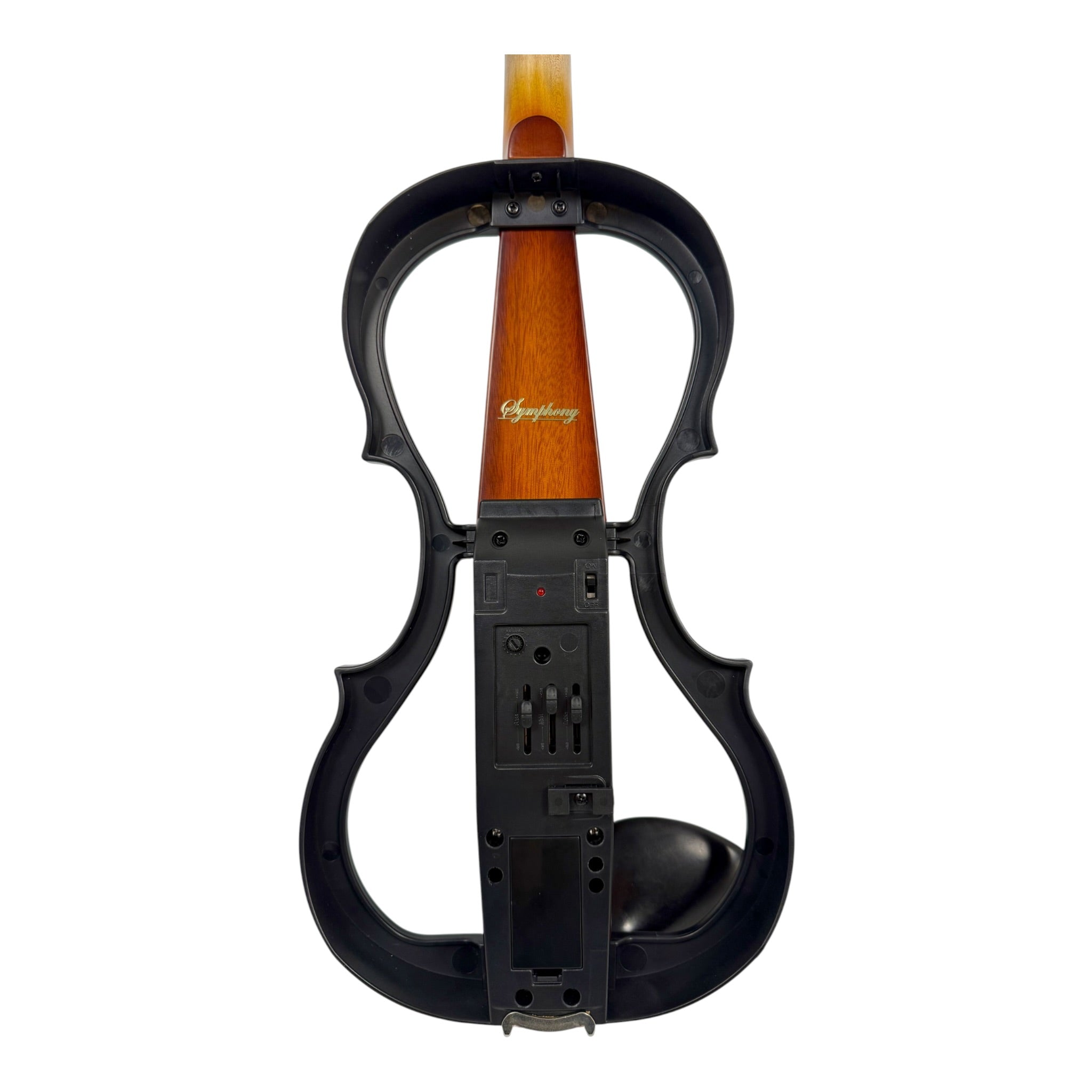 Symphony EVHL01SB Headless Catalpa ABS Electric Violin Outfit in Sunburst Gloss w/ Built-In EQ
