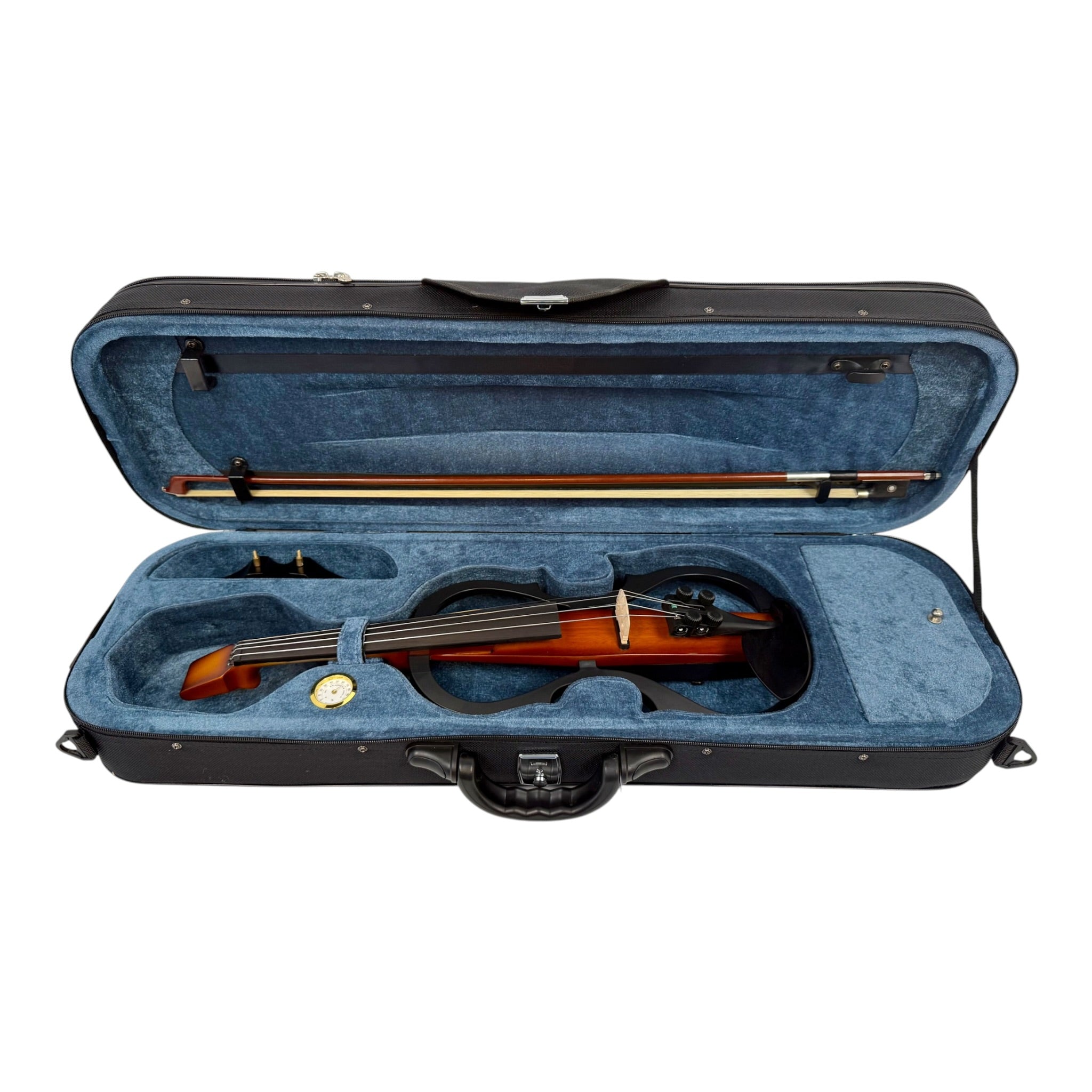 Symphony EVHL01SB Headless Catalpa ABS Electric Violin Outfit in Sunburst Gloss w/ Built-In EQ