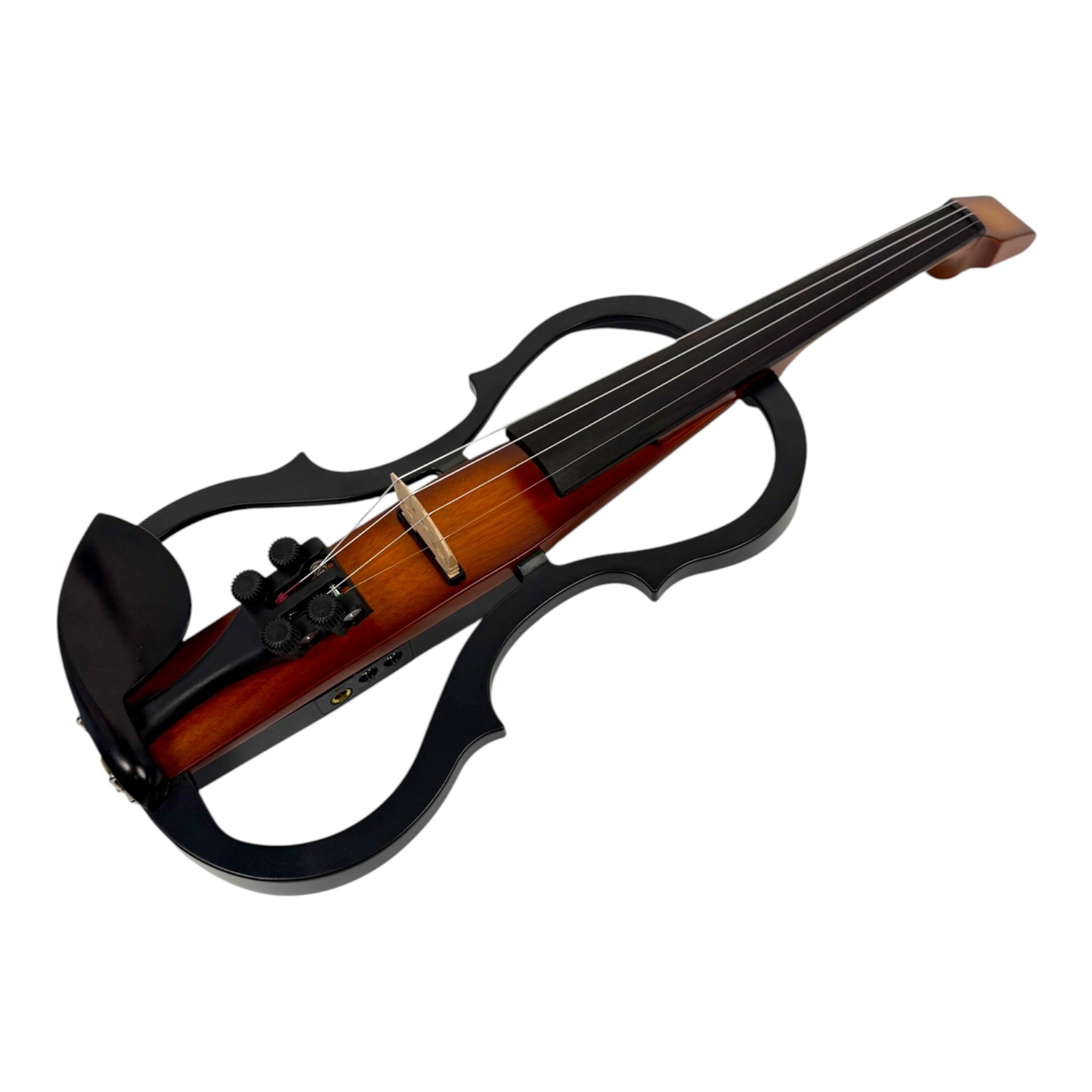 Symphony EVHL01SB Headless Catalpa ABS Electric Violin Outfit in Sunburst Gloss w/ Built-In EQ
