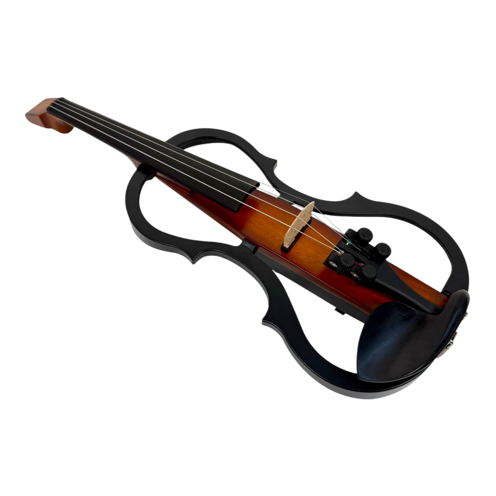 Symphony EVHL01SB Headless Catalpa ABS Electric Violin Outfit in Sunburst Gloss w/ Built-In EQ