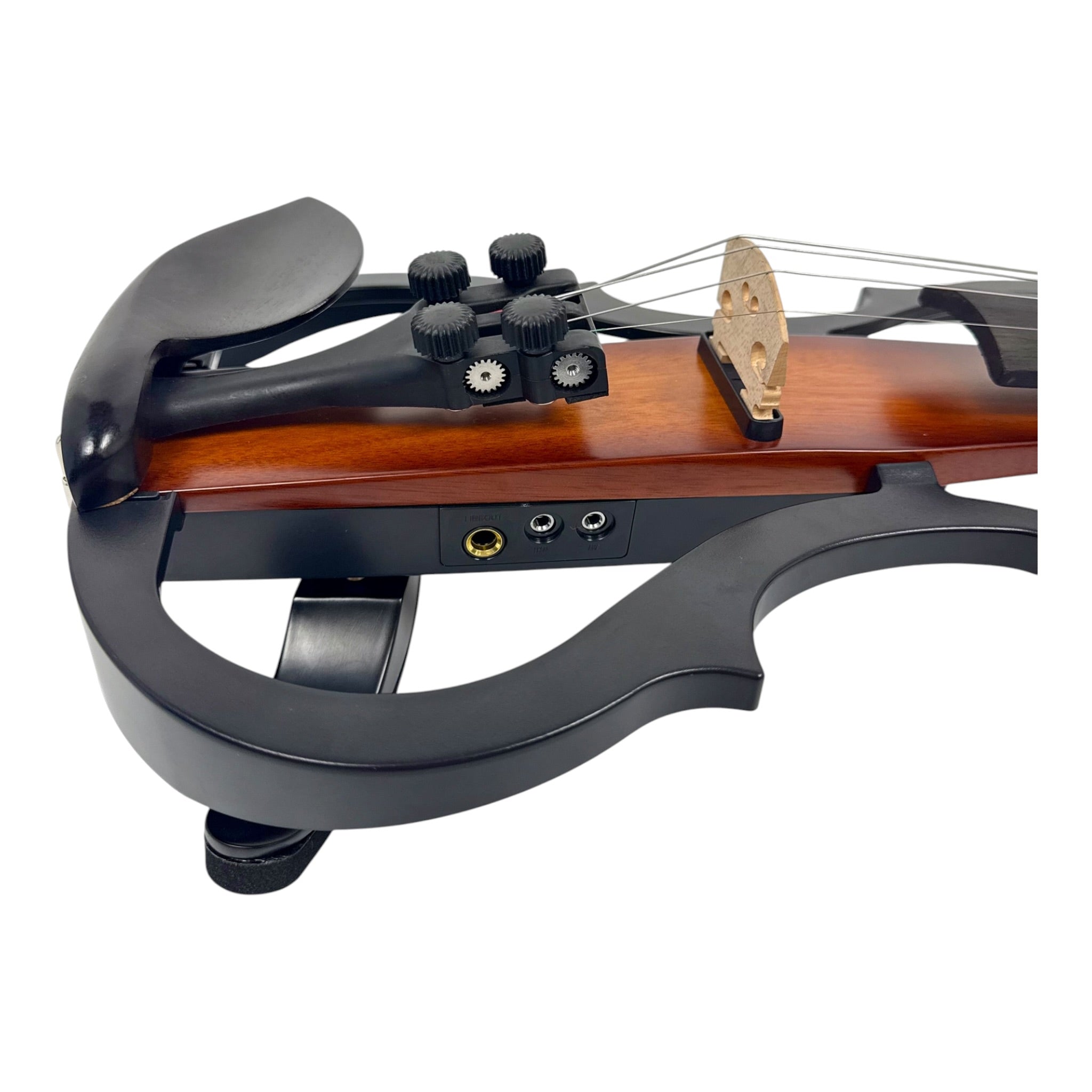 Symphony EVHL01SB Headless Catalpa ABS Electric Violin Outfit in Sunburst Gloss w/ Built-In EQ