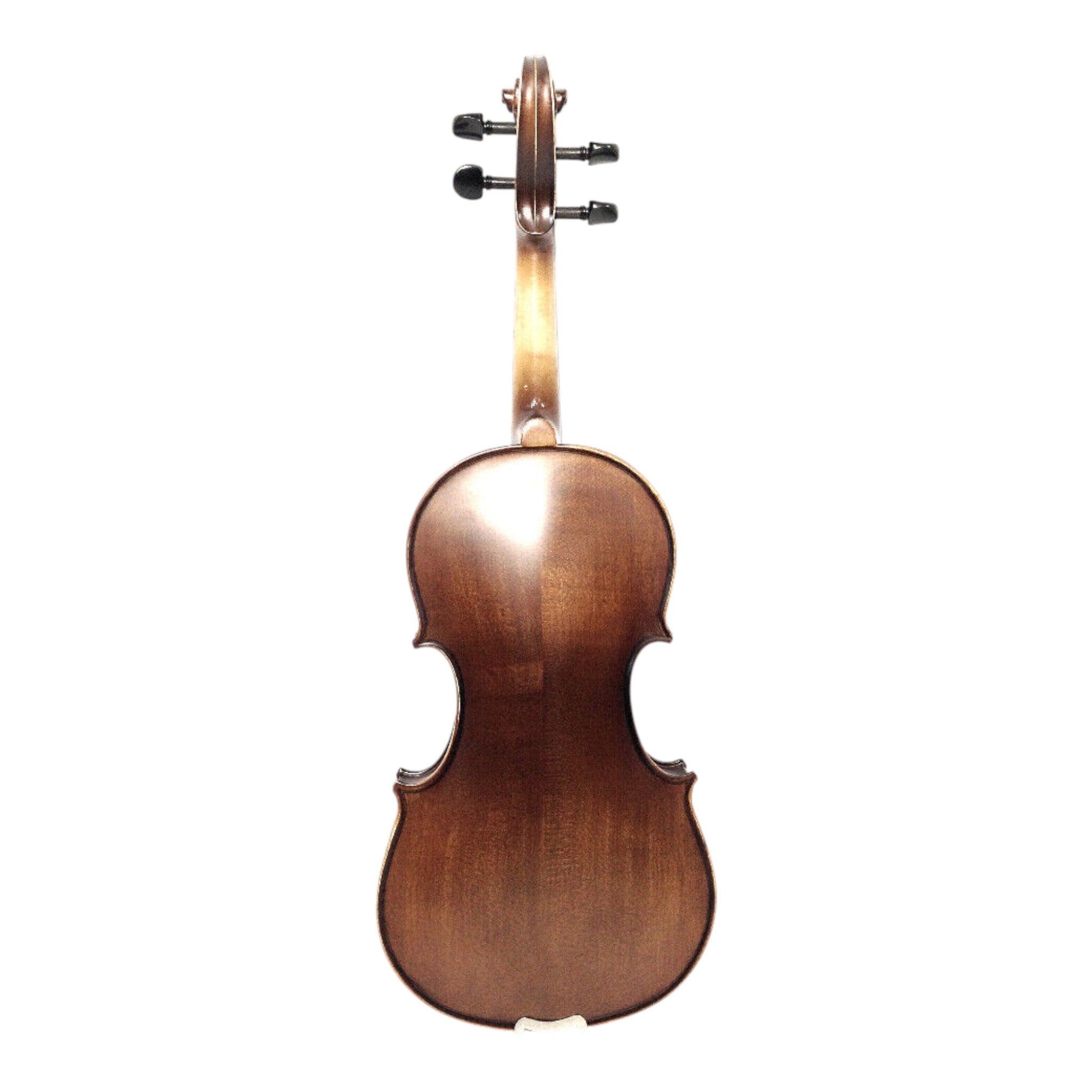 Symphony SJV01B Solid Spruce Top 4/4 to 1/4 Size Violin Outfit in Natural Satin w/ Foam Case, Bow, and Rosin