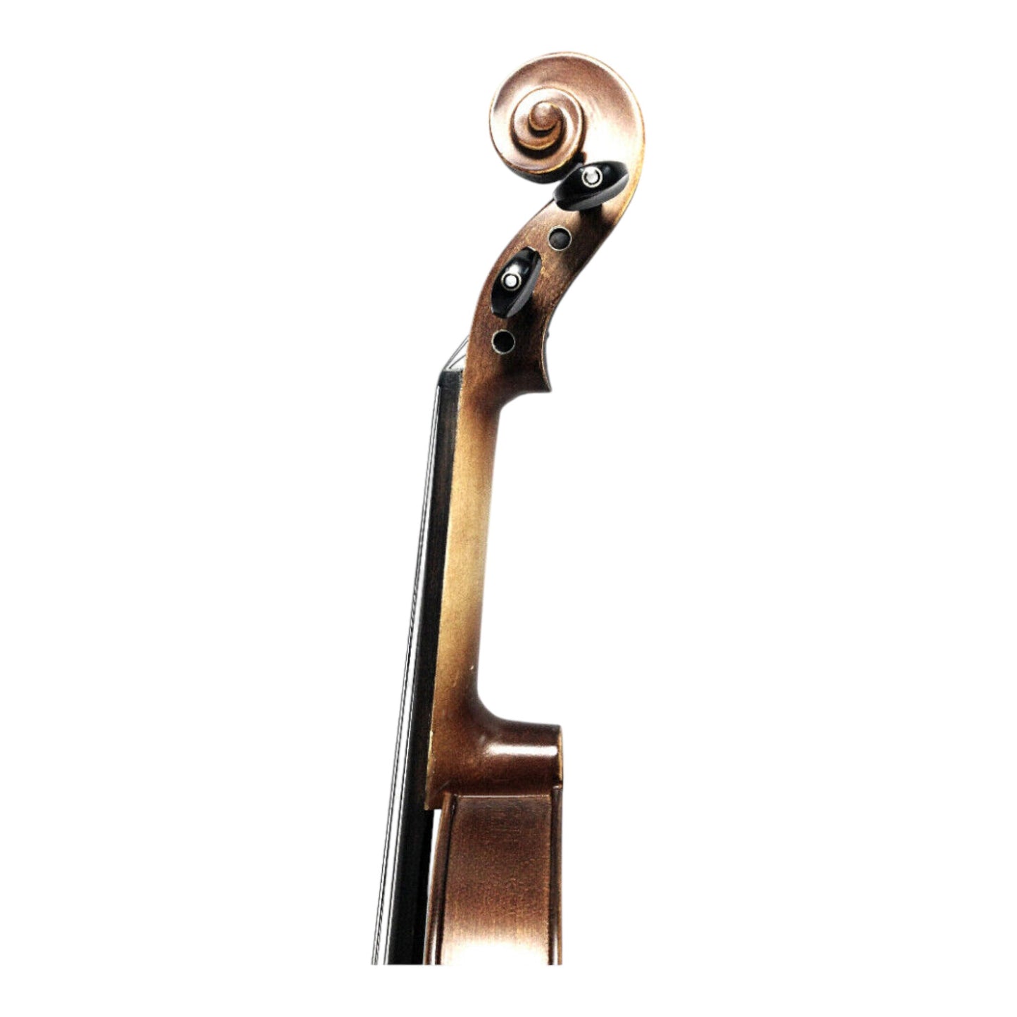 Symphony SJV01B Solid Spruce Top 4/4 to 1/4 Size Violin Outfit in Natural Satin w/ Foam Case, Bow, and Rosin