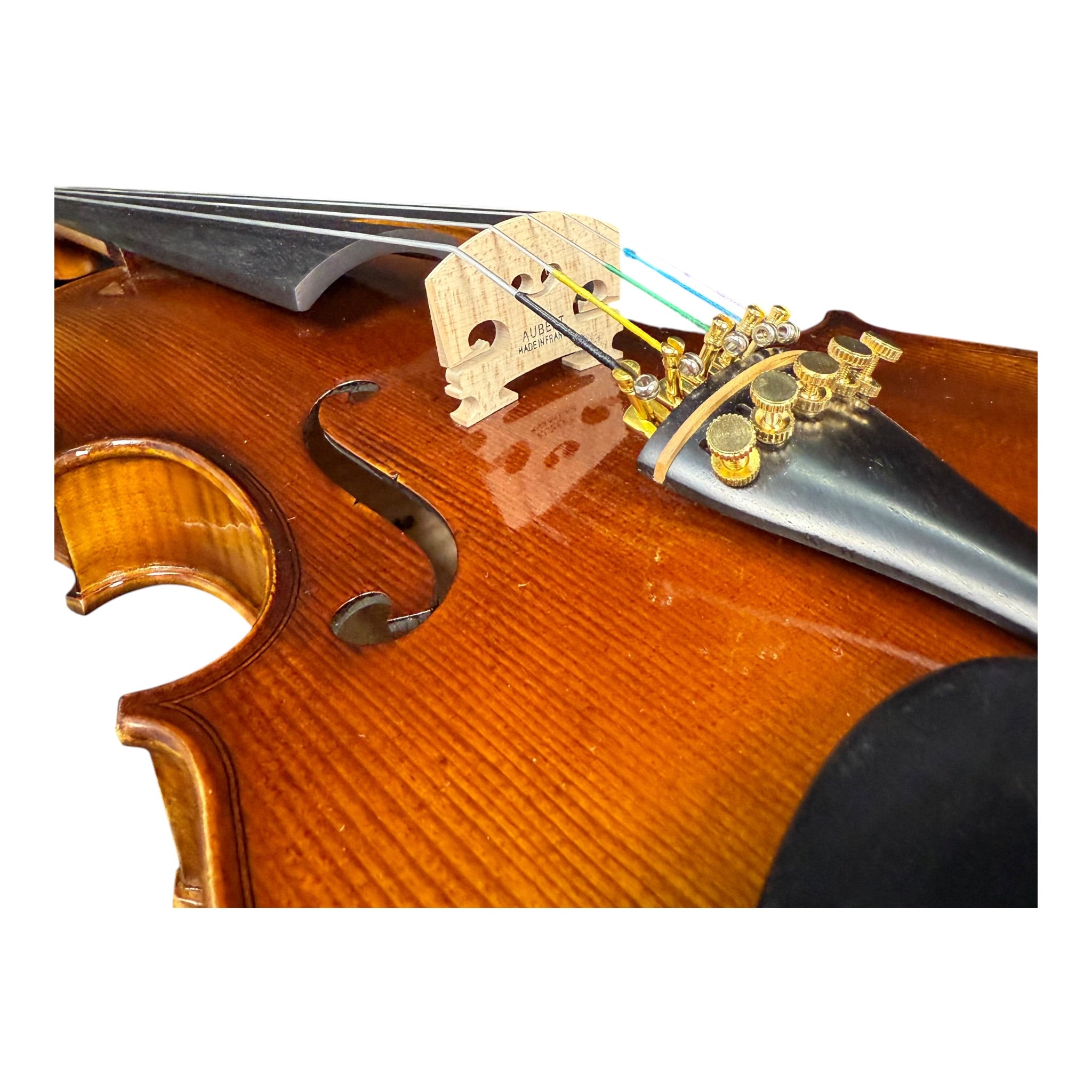 Symphony SVR180F 4/4 Full Size 5-String Violin Outfit with Carbon Fibre Bow & Music Area ABS Hard Case