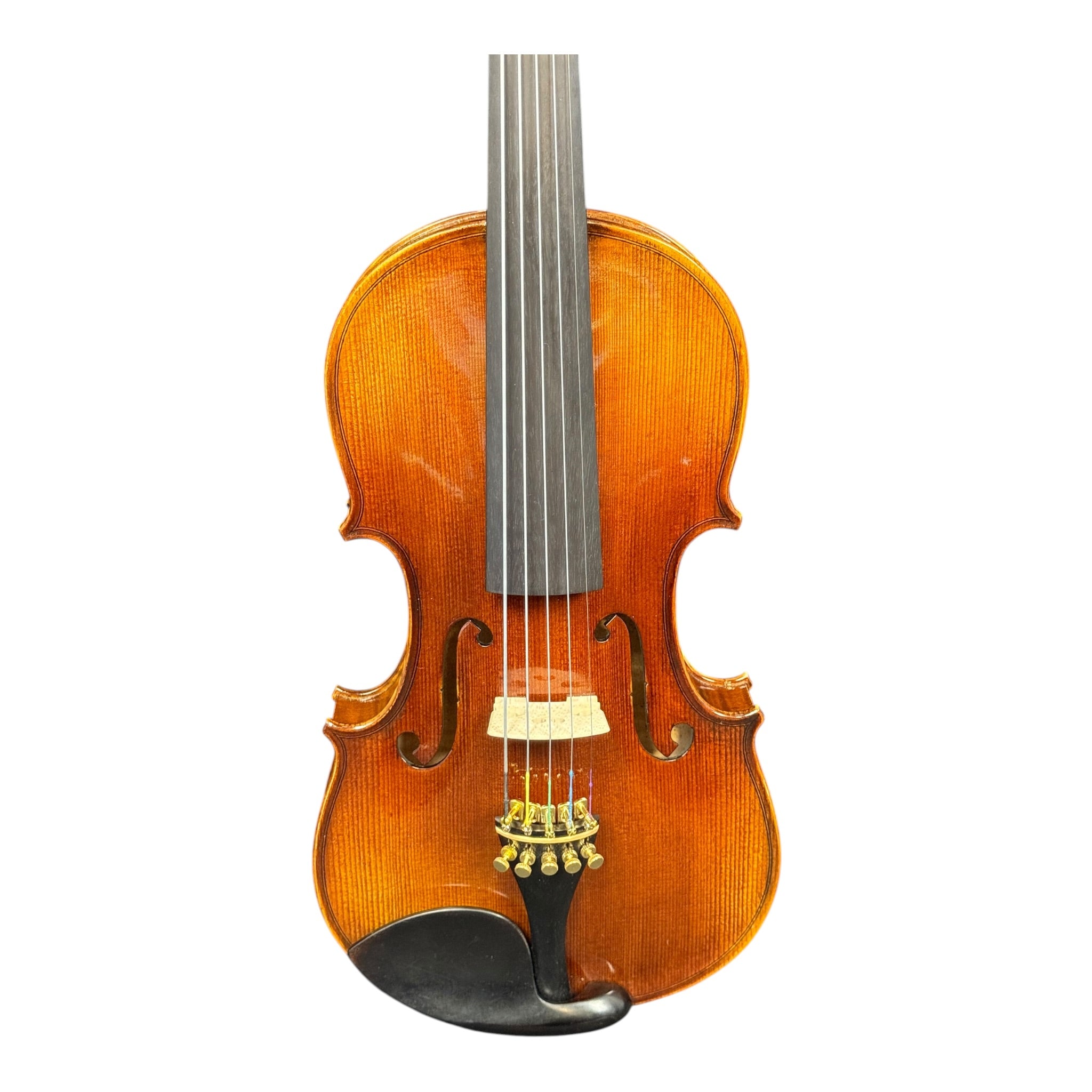 Symphony SVR180F 4/4 Full Size 5-String Violin Outfit with Carbon Fibre Bow & Music Area ABS Hard Case