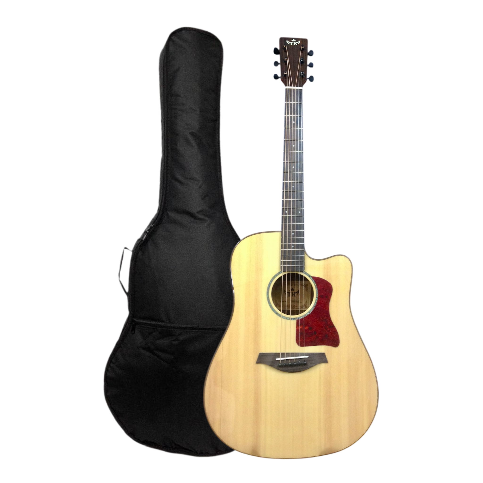 TKA TKA220CEQNT Solid Spruce Built-In Pickups/Tuner Acoustic Guitar - Natural