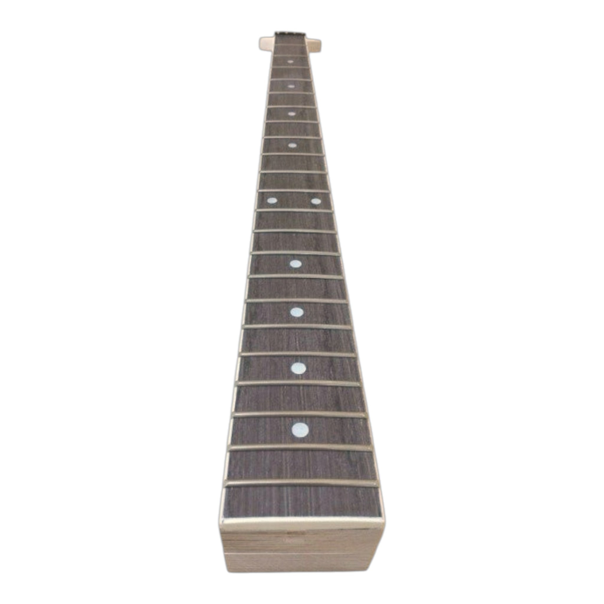 VL10DIY Hollow Basswood Body Maple Set-Neck Viola-Style Mini H-H Electric Bass Guitar DIY Kit - Complete No-Soldering w/ White Pearloid & Ebony Trims
