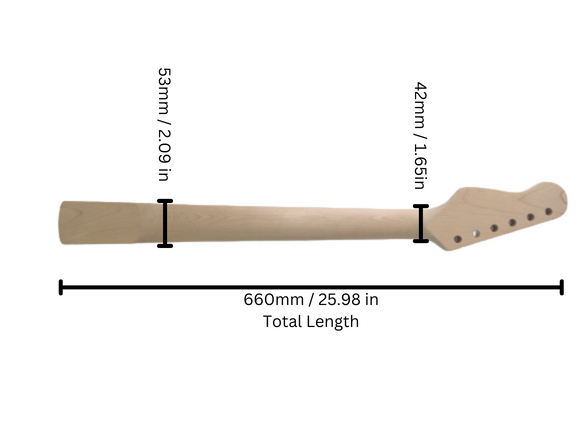 HSST1910GN1W Thin Guitar Neck for electric guitar