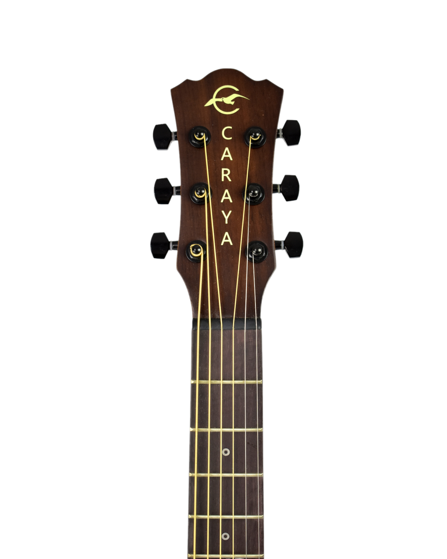 Caraya 34" All Mahogany Built-In Pickups/Tuner Acoustic Guitar - Natural SAFAIR34EQ