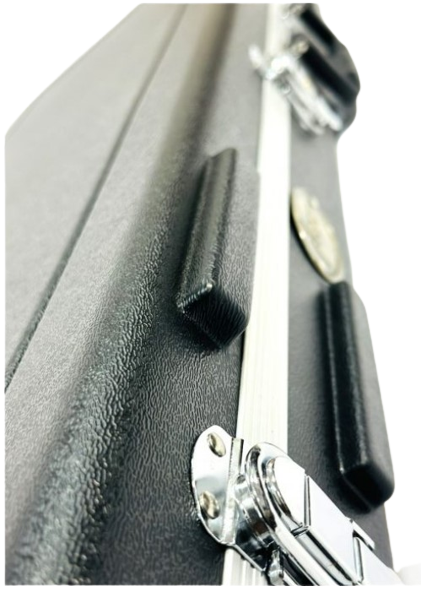 Haze 20ABS Electric Guitar Heavy-Duty Hard Case with Rounded Corners - Lockable, Black, HCBEF20ABS