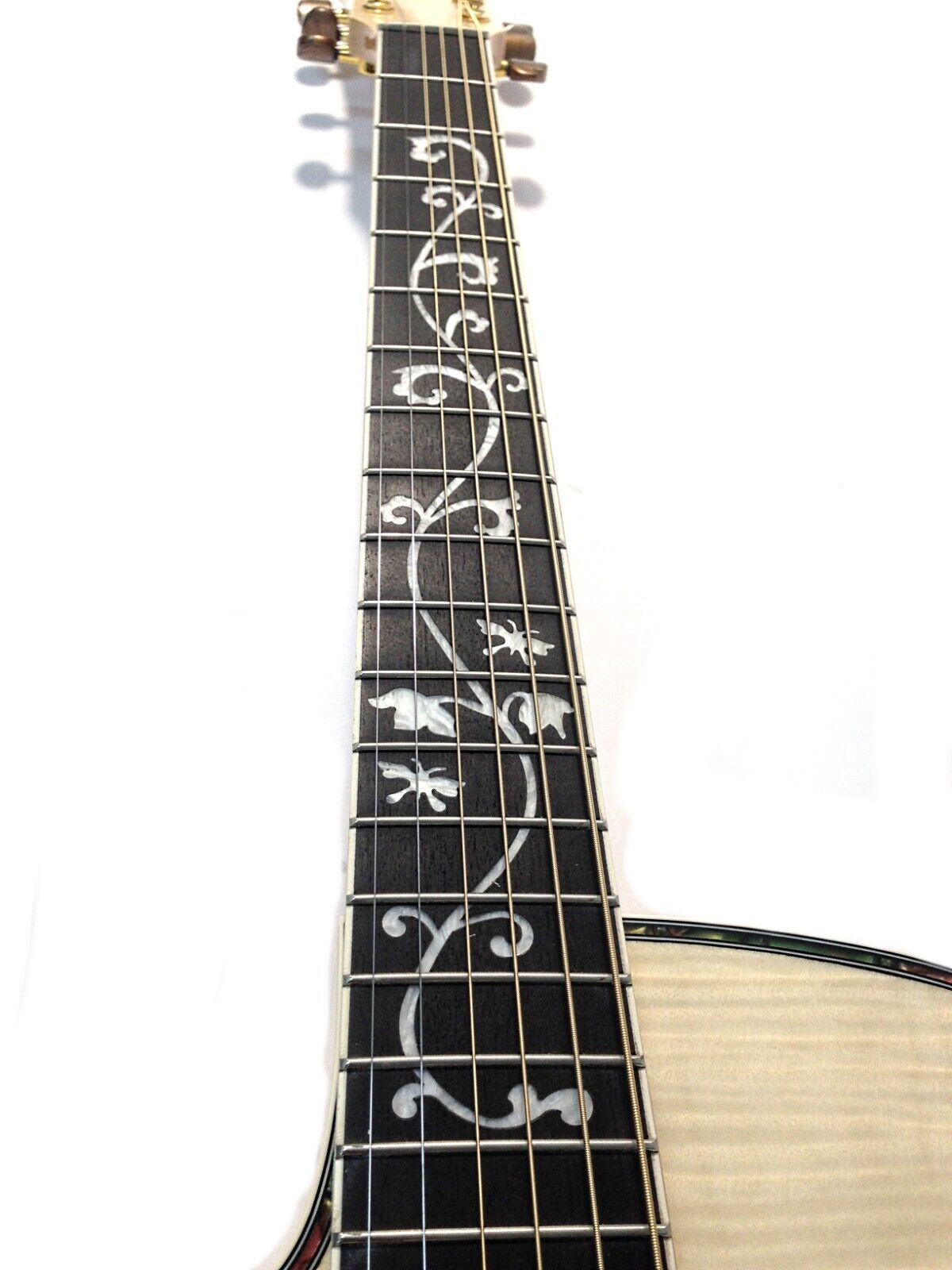 Caraya Left-Handed All Maple Built-In Pickups/Tuner Acoustic Guitar - Natural SDG837CEQNLH