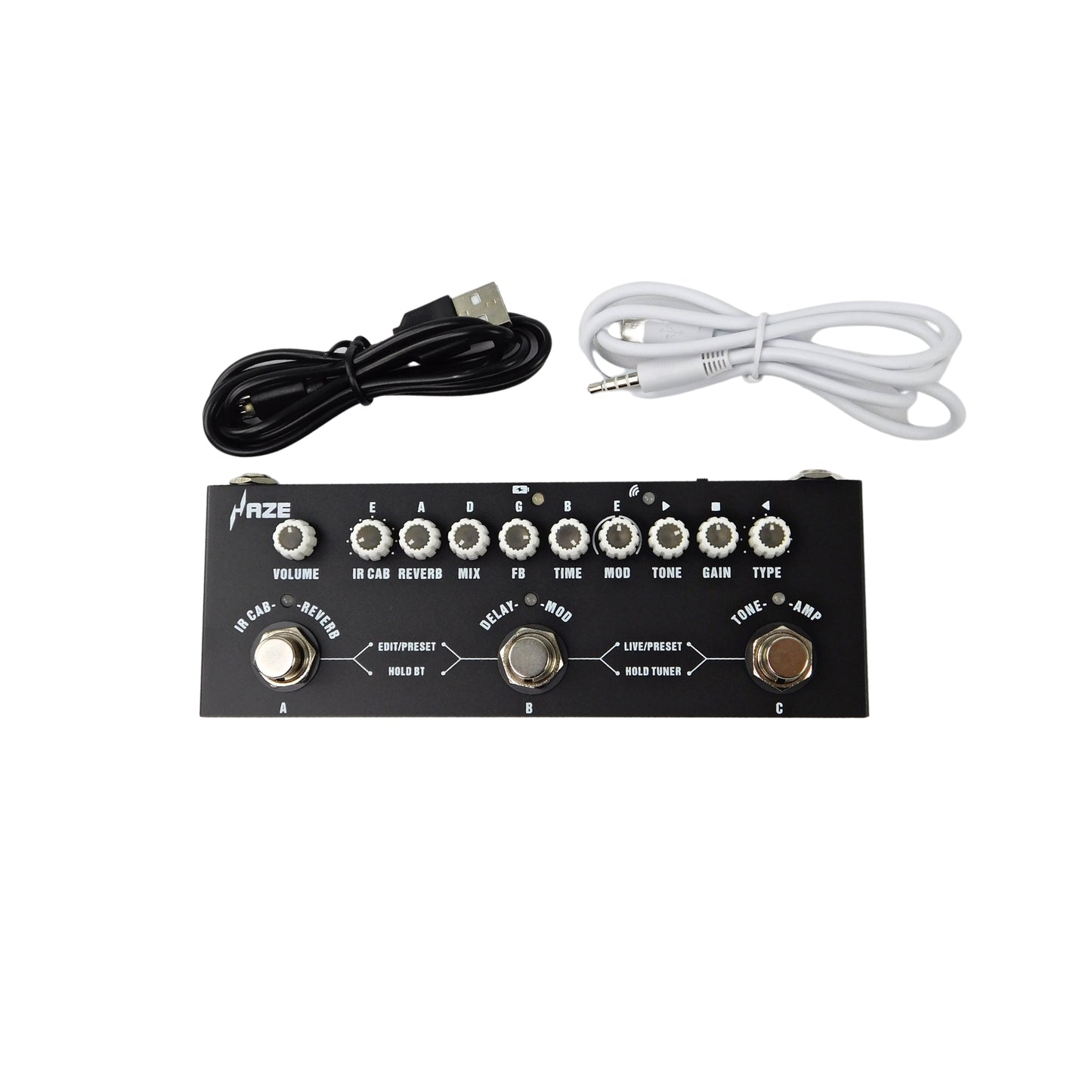 Multi Effects Acoustic Guitar Pedal,Cube Baby AC Guitar Multi Effects Pedal  Delay Chorus Tremolo Reverb Effect Pedal