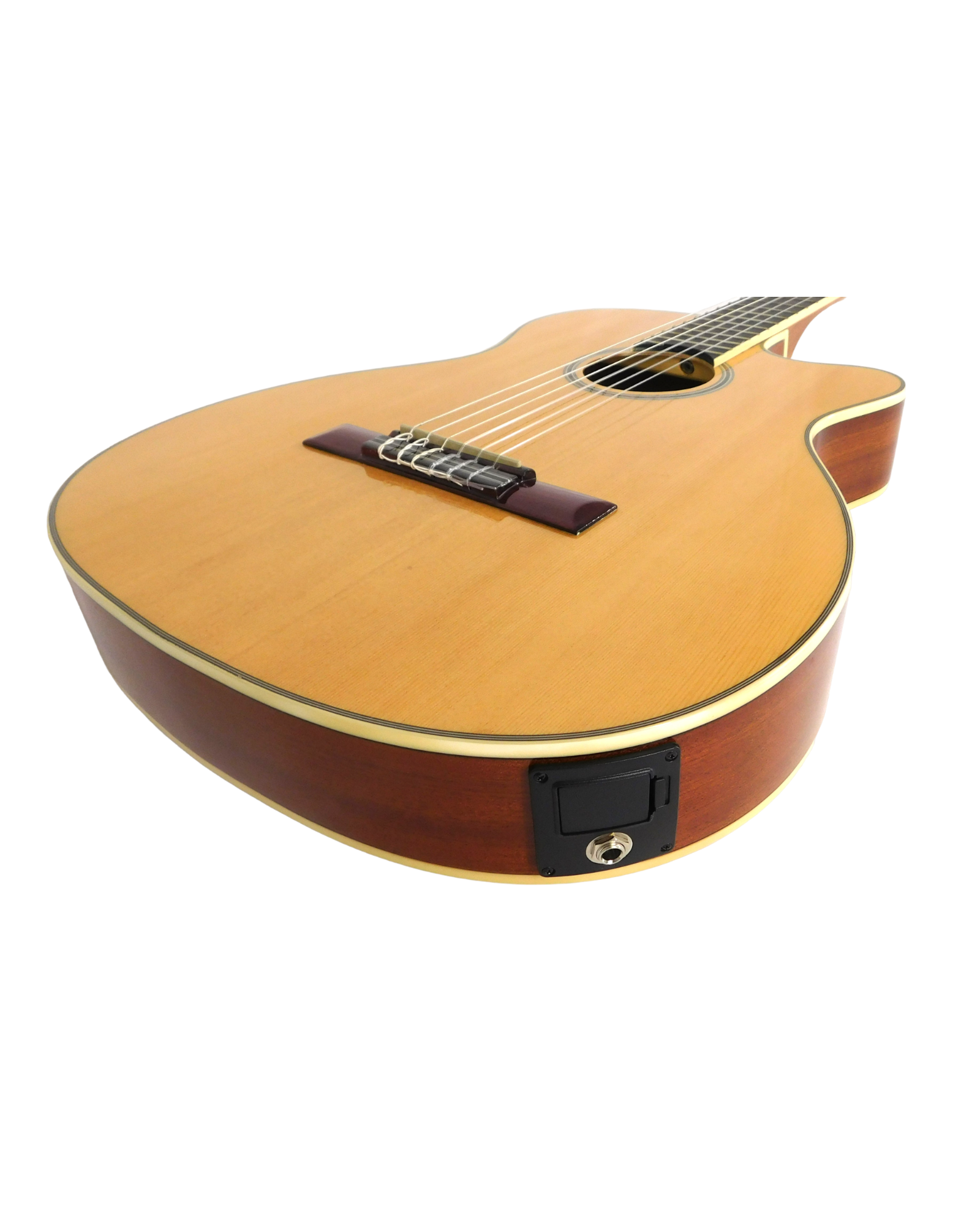 4/4 Caraya Thin-Body Classical Guitar w/Truss Rod,EQ+Free Bag C-551BCEQ/N -  HillSound