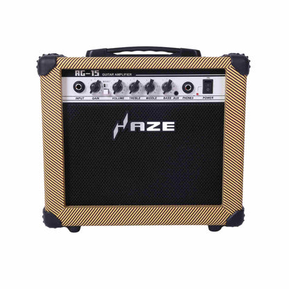 Haze GA-15T 15W Electric Guitar Amplifier Tweed