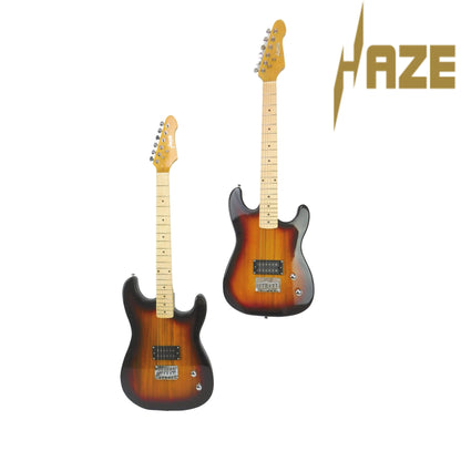 Haze HST Electric Guitar - Vintageburst, Available in 4/4 and 3/4 Sizes