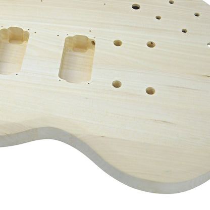 Haze SG Electric Guitar DIY, Solid Basswood body and Maple neck, No-Soldering, HSSG19200DIY