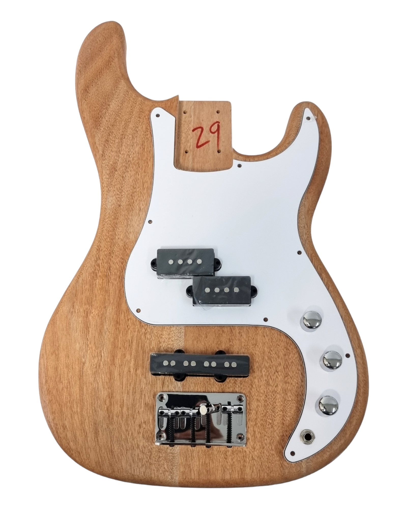 B303DIY Solid Mahogany body and Bolt-On Maple neck Bass Guitar DIY Kit