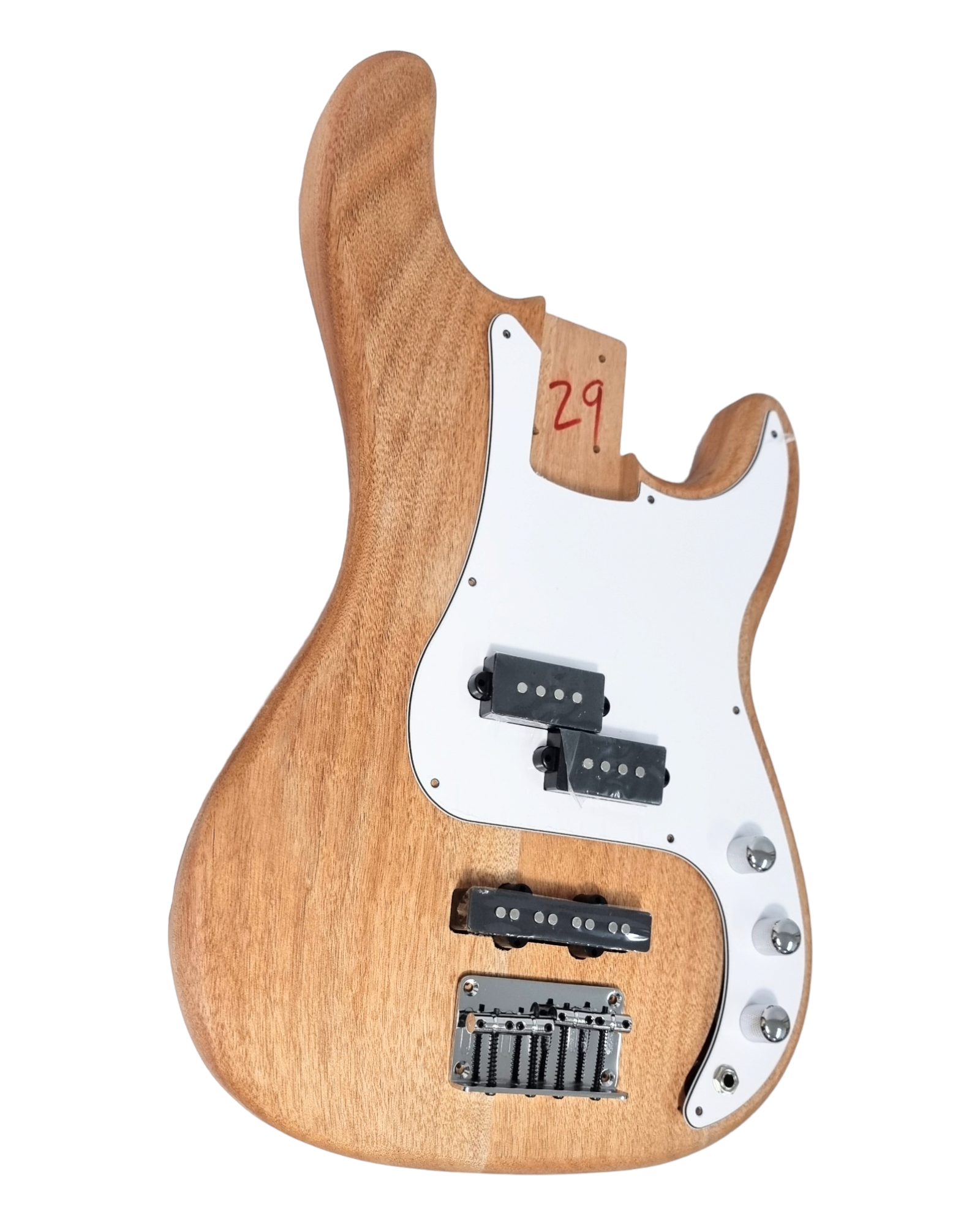 B303DIY Solid Mahogany body and Bolt-On Maple neck Bass Guitar DIY Kit