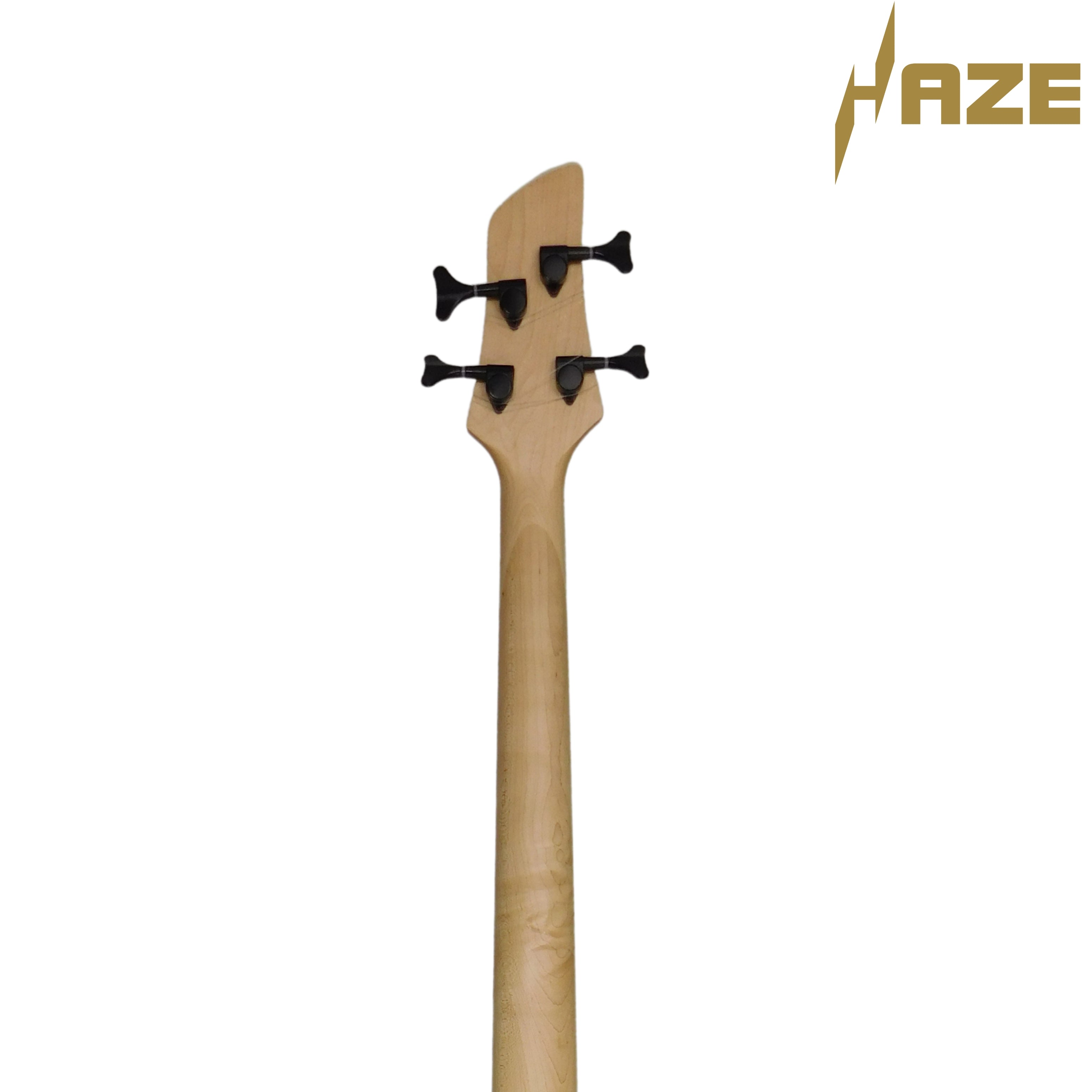 Haze Left-Handed Split/Single Coil Solid Basswood J-Style Electric Bass Guitar - Chameleon SBG385VLH