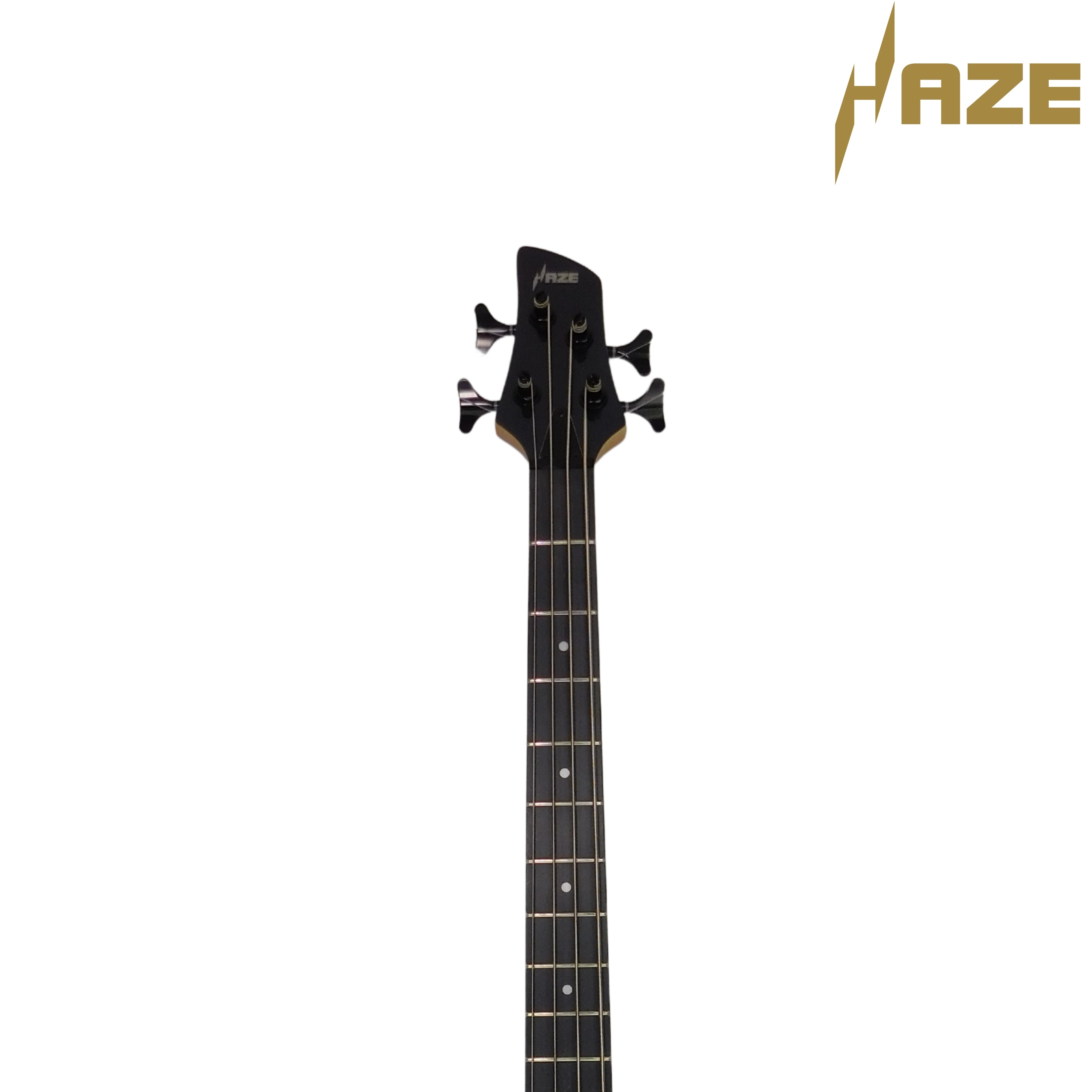 Haze Left-Handed Split/Single Coil Solid Basswood J-Style Electric Bass Guitar - Chameleon SBG385VLH