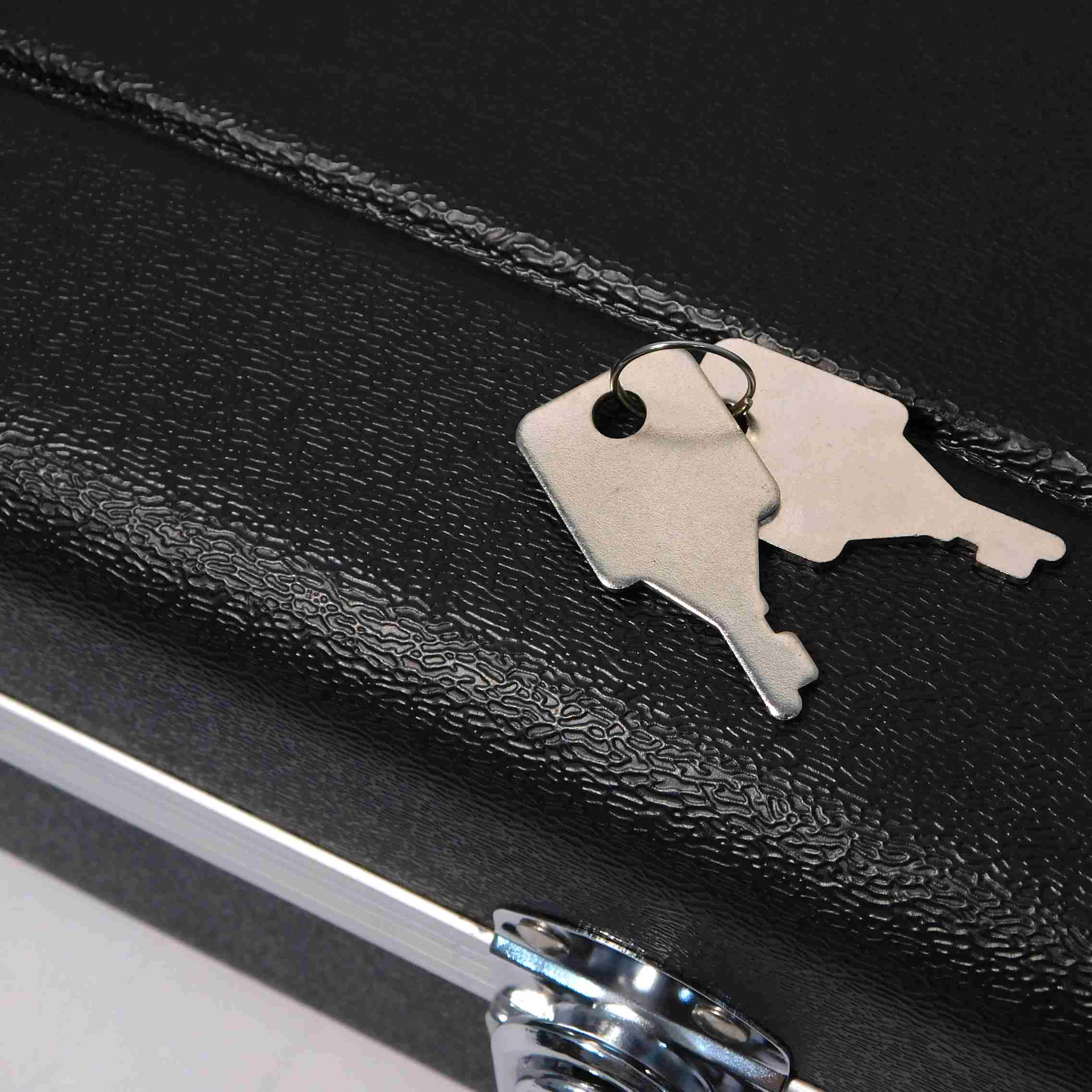 Haze 20ABS Electric Guitar Heavy-Duty Hard Case with Rounded Corners - Lockable, Black, HCBEF20ABS