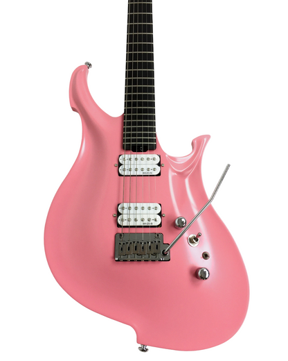 KOLOSS GT4PK Pink Aluminum Body Carbon Fibre Neck Electric Guitar + Bag