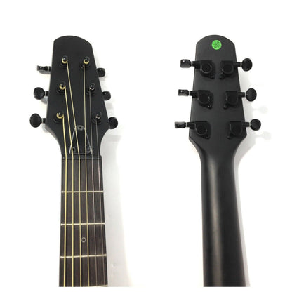 Haze Roundback 3/4 Traveller Built-In Pickups Acoustic Guitar - Green HSDP836CGR