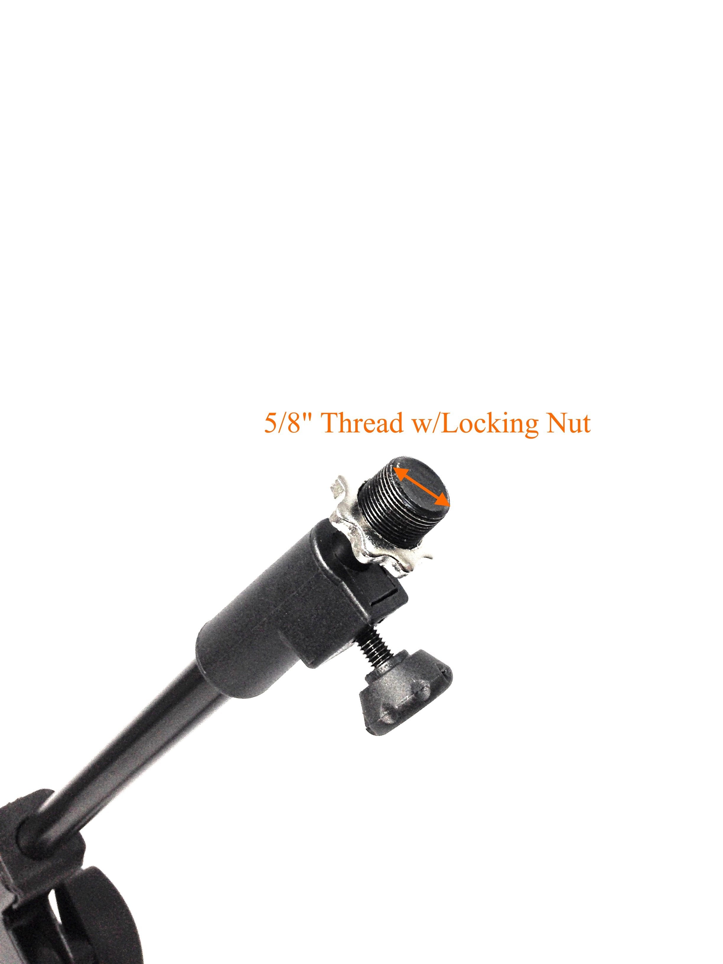 Haze MS010 Small Black Microphone Stand With Short Telescopic Boom