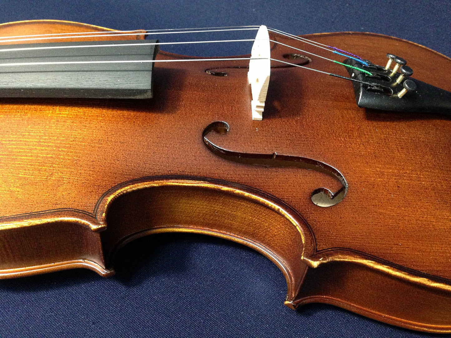 SJV01B Symphony 4/4-1/4 size Violin outfit w/Extra strings, Foam Hard Case, Bow, Rosin