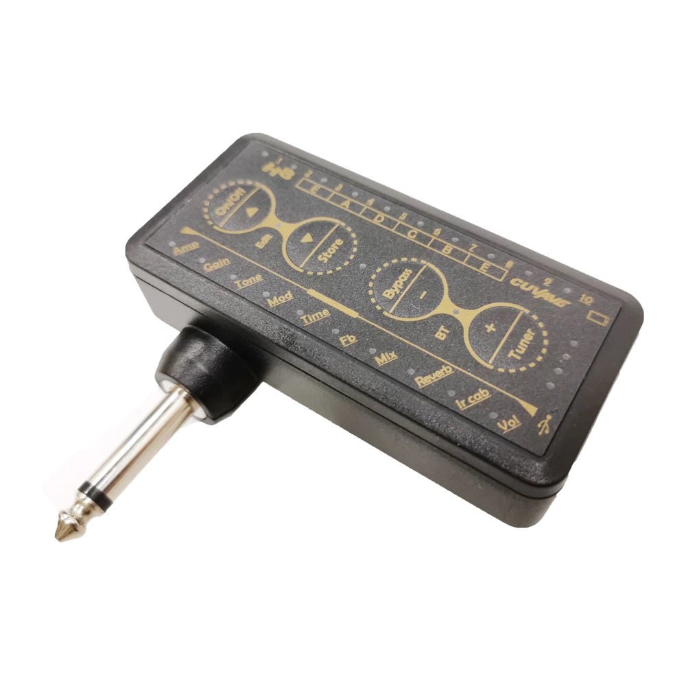 Cuvave H8 Portable Electric Guitar Amplifier Built-in Delay Tuner Phaser Reverb Effect IR Cabinet Guitar Plug