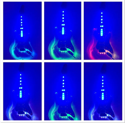 Haze Acrylic LED SSS HST Electric Guitar - Transparent HD200P
