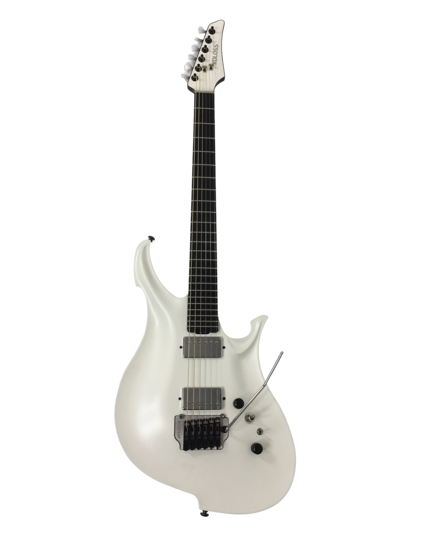 KOLOSS GT6WH White Aluminum Body Carbon Fibre Neck Electric Guitar