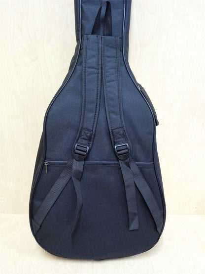 Haze ABD42B1 Clear Top Acoustic Guitar Gig Bag, Waterproof, Black/Clear