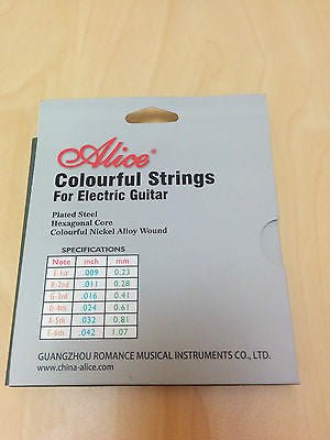 Alice AE535C Electric Guitar Steel Strings - Colourful + 3 Picks